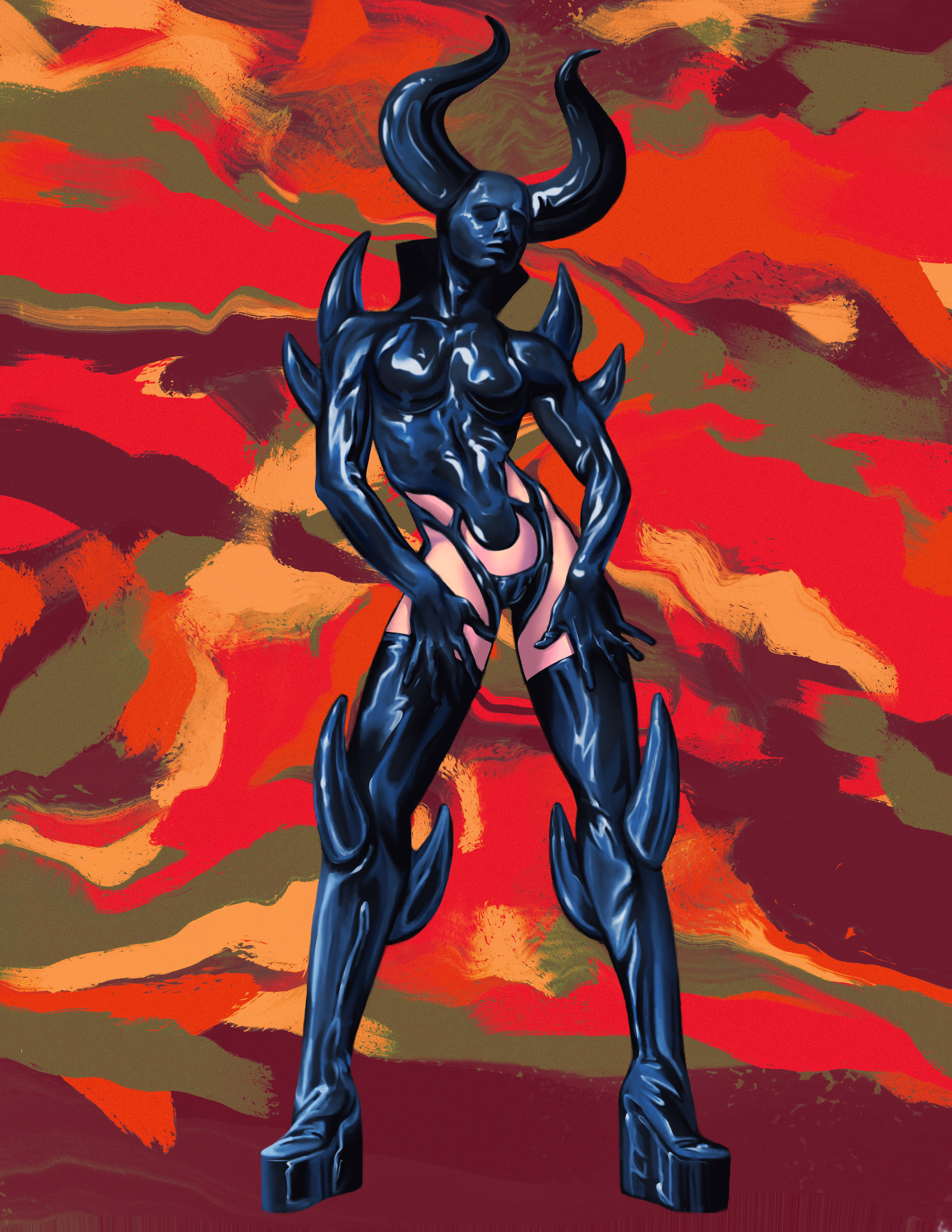 Latex fashion Concept