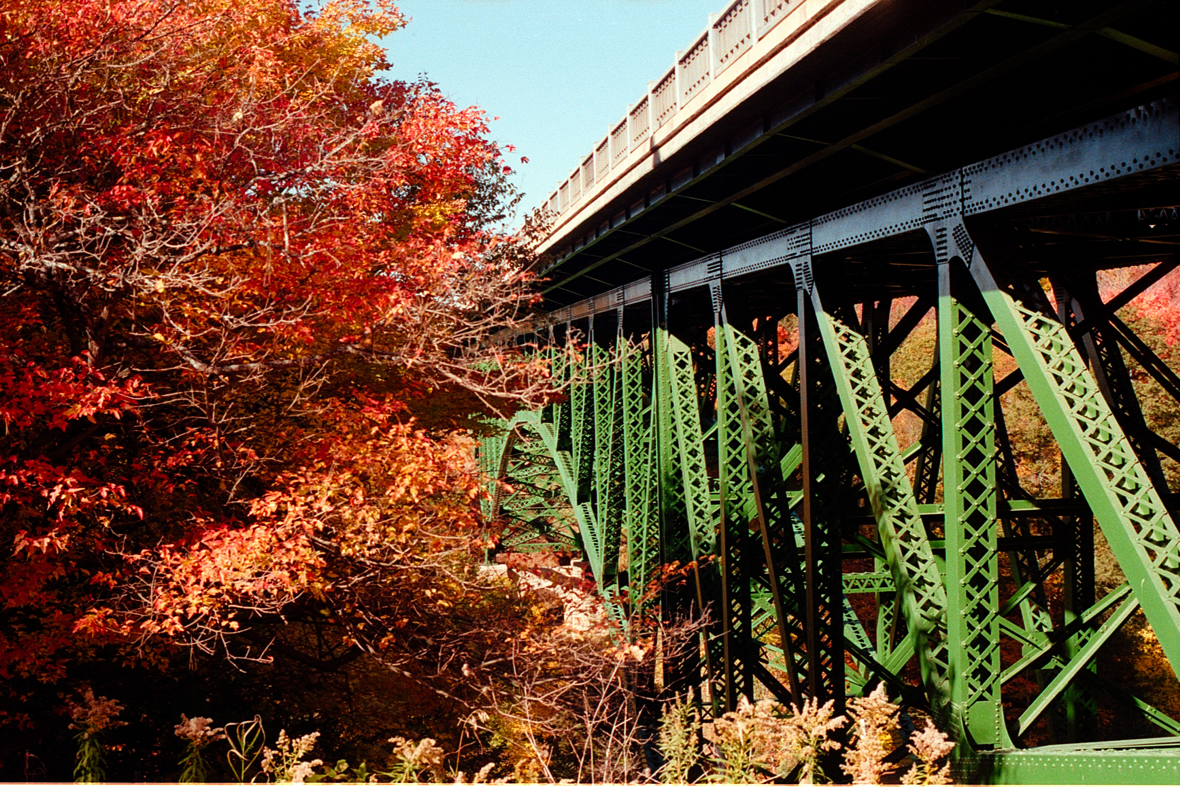 Pentax K1000, Kodak Gold 200, Cut River Bridge MI