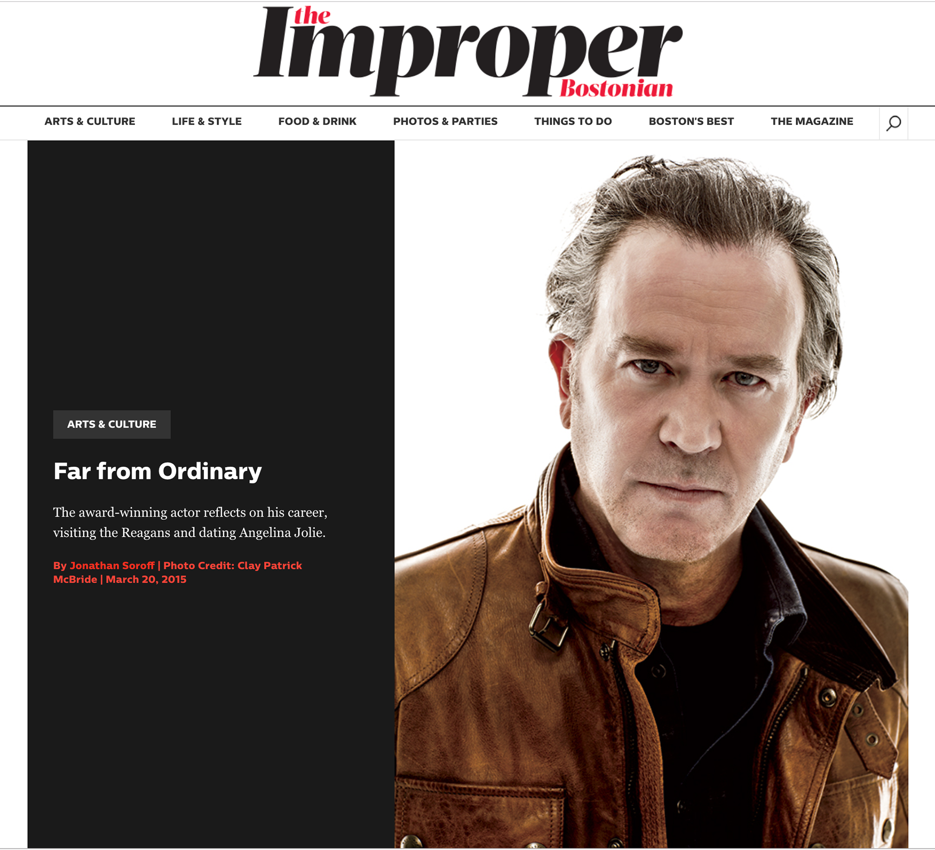 CLAY PATRICK MCBRIDE-IMPROPER BOSTONIAN