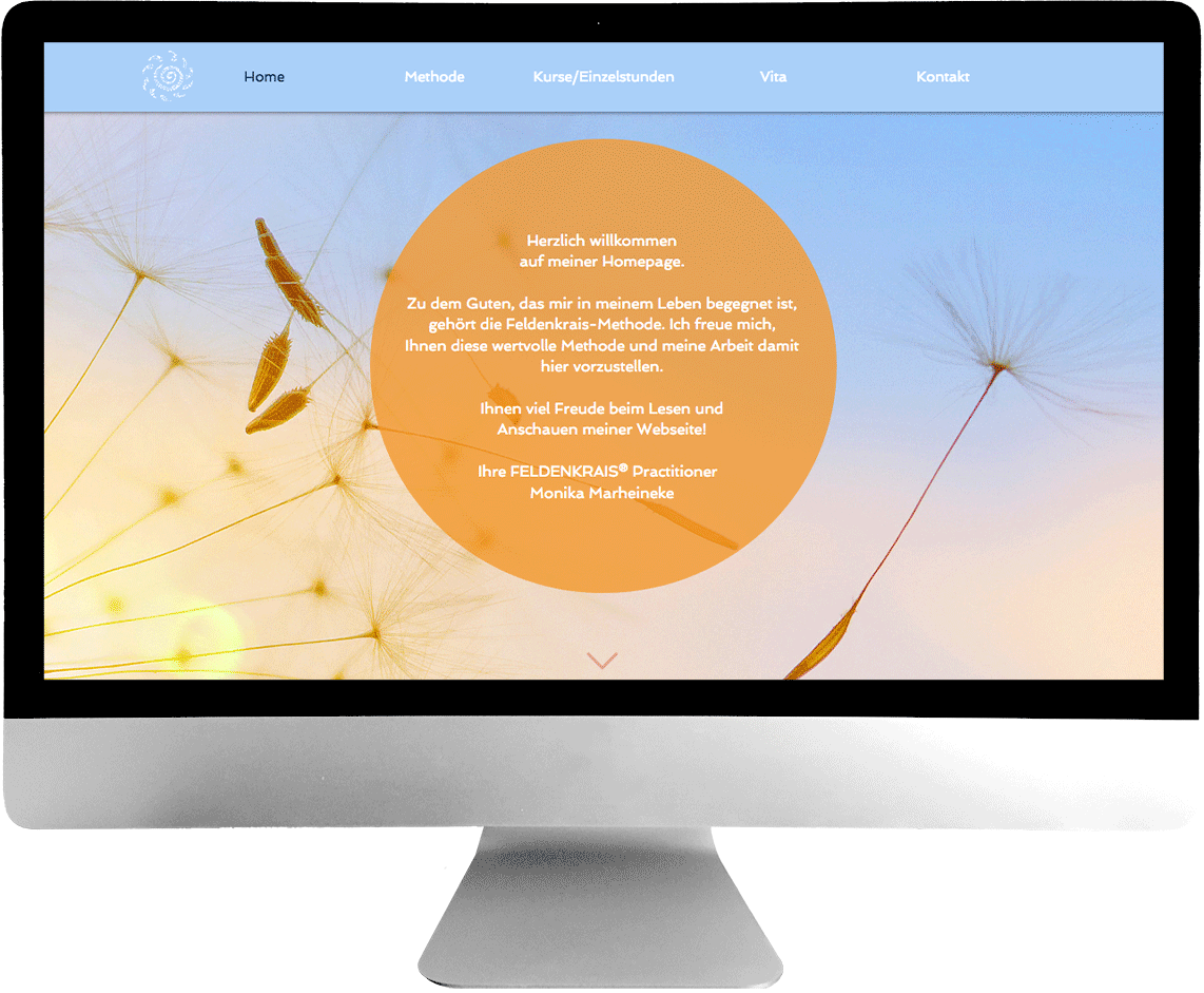 Monika Marheineke Websitedesign von Anna Carina Lange