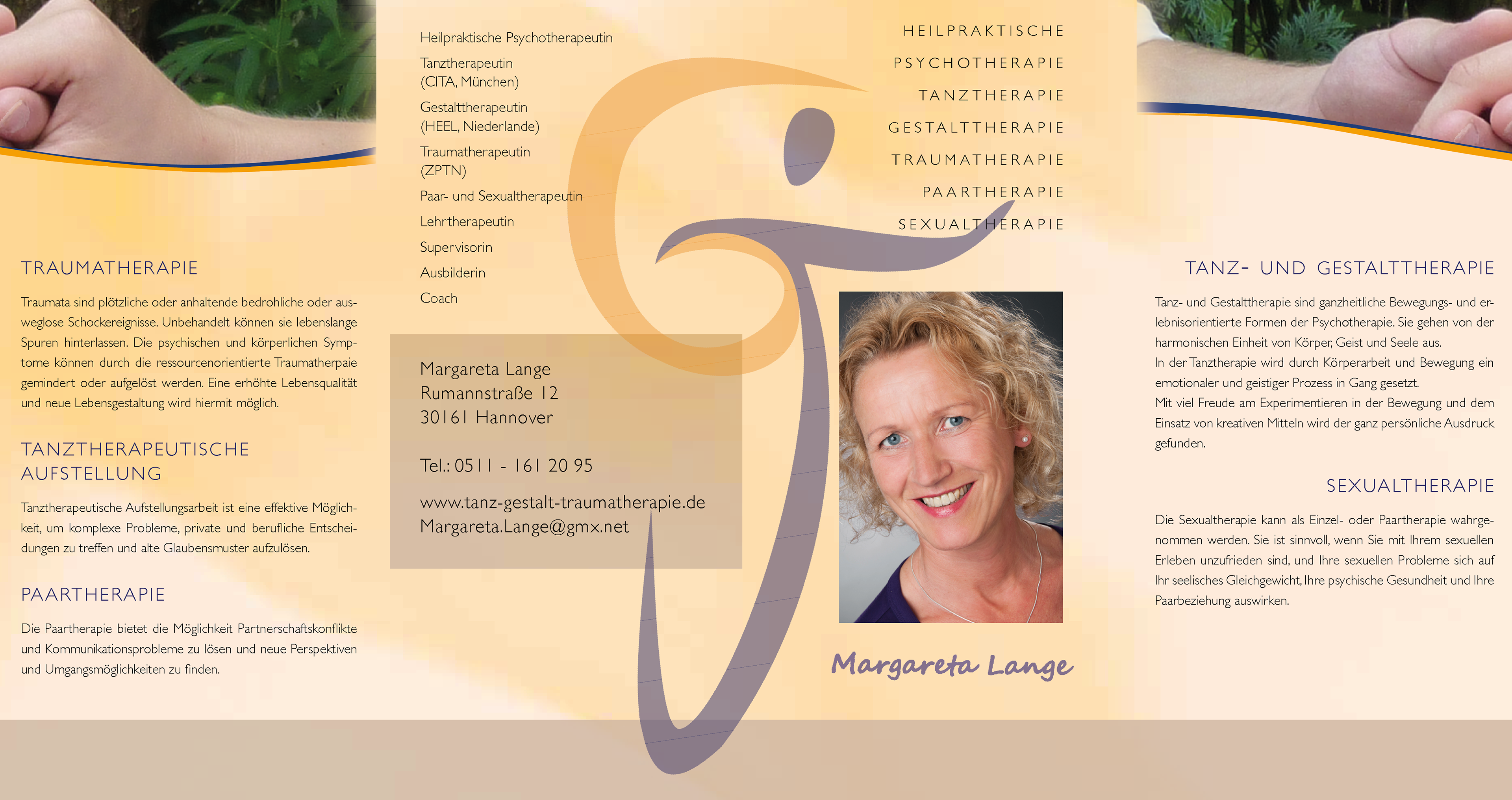 Flyer für Margareta Lange © Logo von Annette Musal