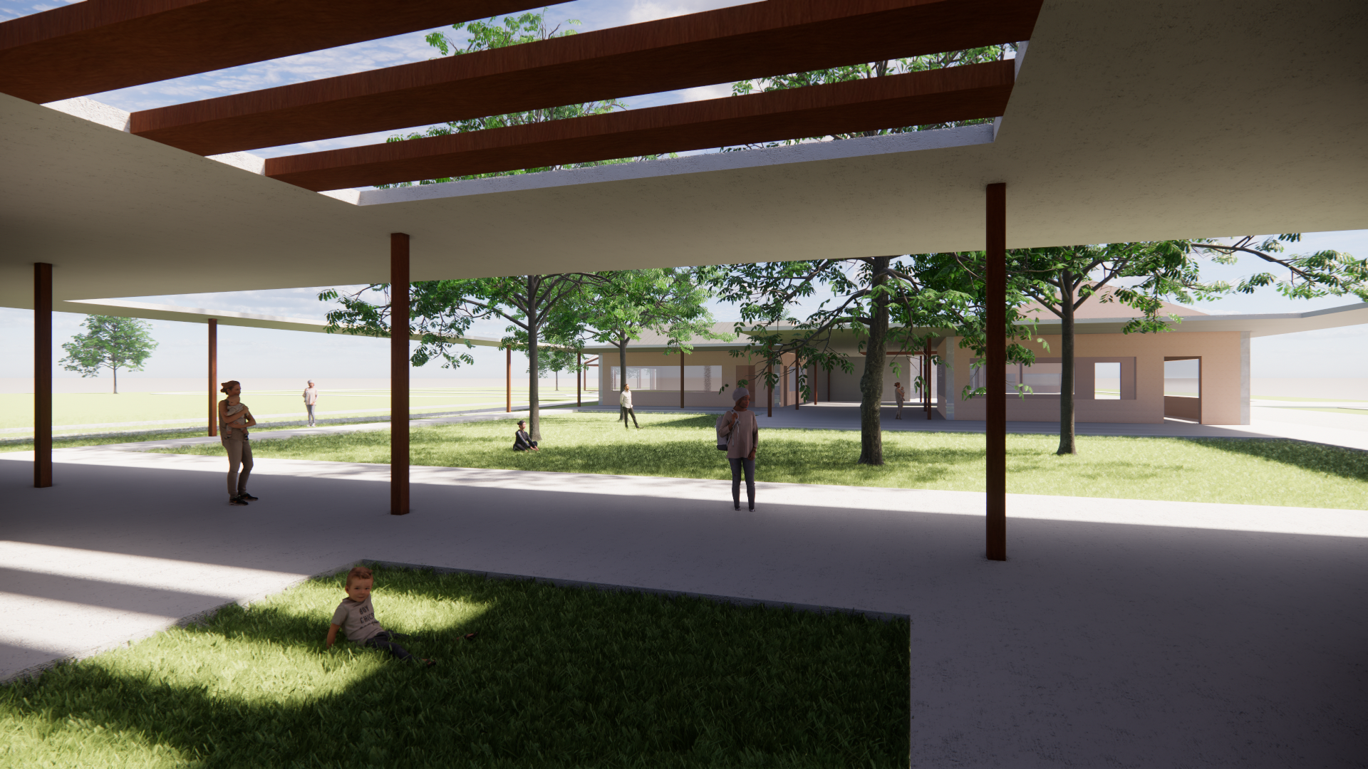 Community Center rendering.