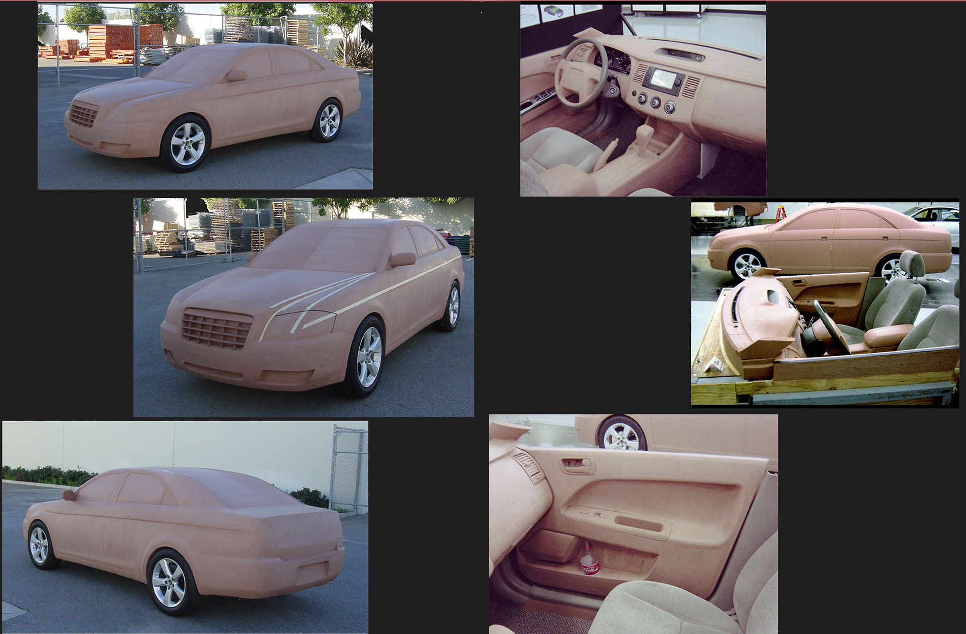 Full scale clay exterior and interior models. Interior and exterior details hand painted.