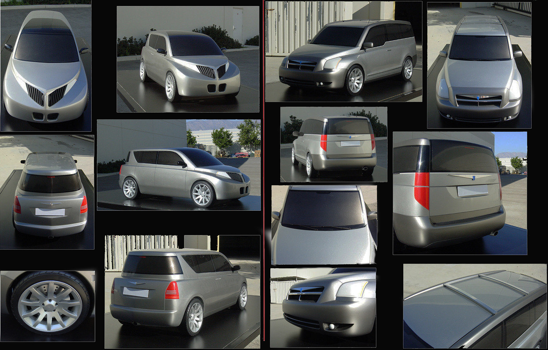 Multipurpose Vehicle Design Studies- 1/4 Scale Painted Hand Formed High Density Foam, 3D Printed Wheels and Parts