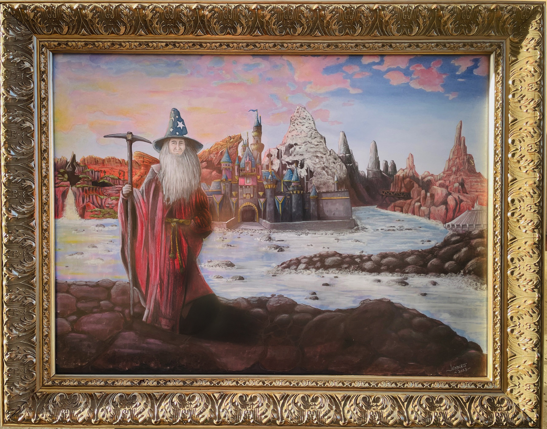 "The Wizard" Mixed Media 24"x19"