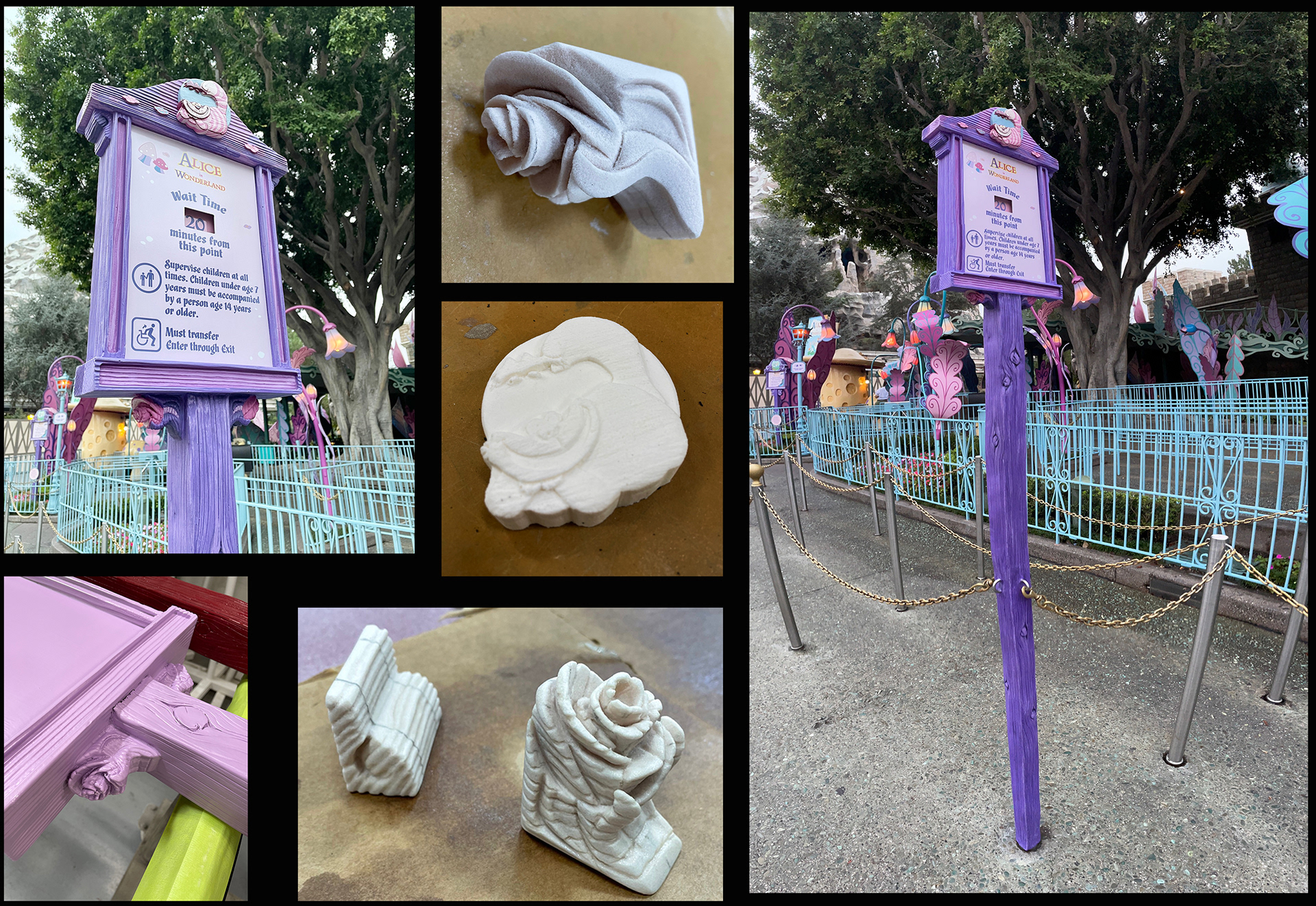 Wait Time Sign- Hand Modeling and Sculpting