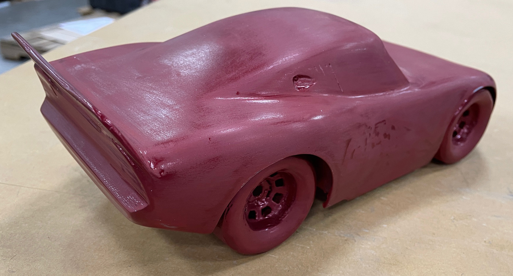 Lightning McQueen 3D modeled and 3D Printed 