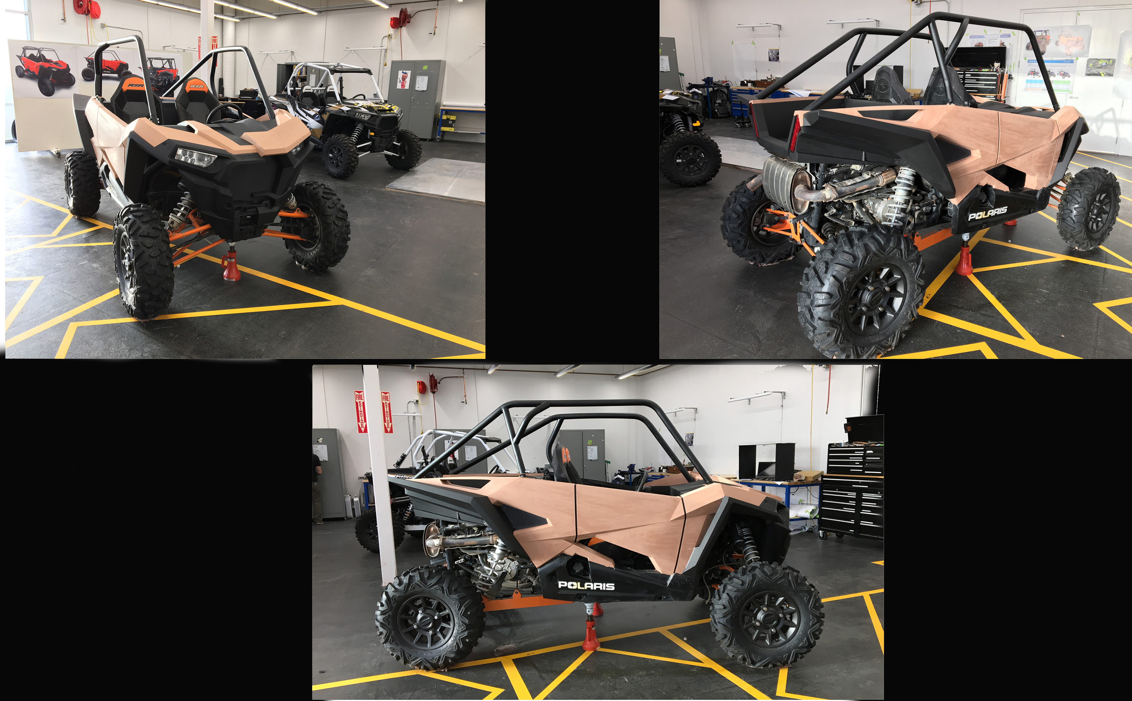 Polaris RZR Clay Model Full Scale Prototype. Hand painted interior and exterior details