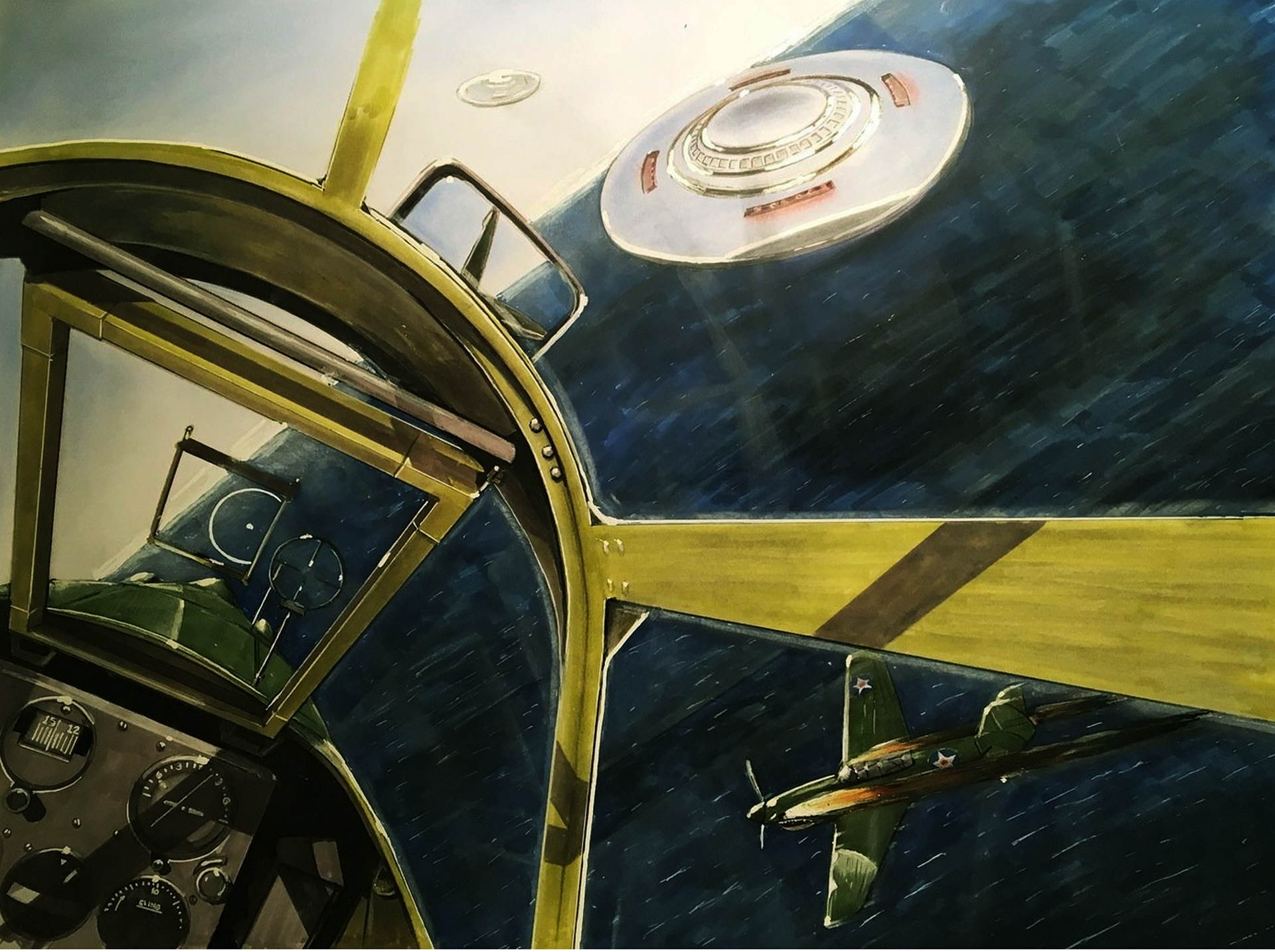 "Close Encounters" Mixed Media 24"x19"