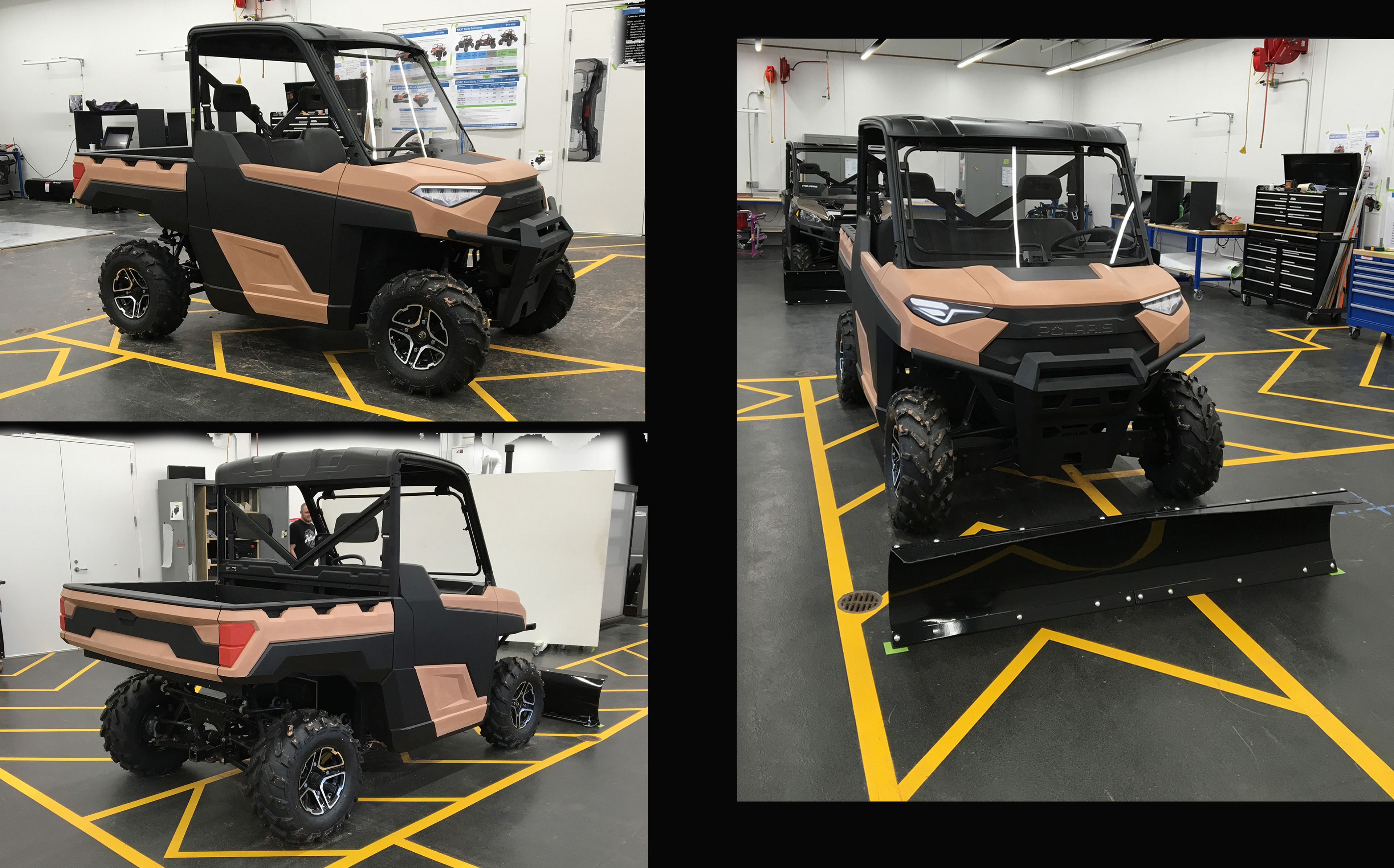 Polaris Ranger Clay Model Full Scale Prototype. Hand painted interior and exterior details