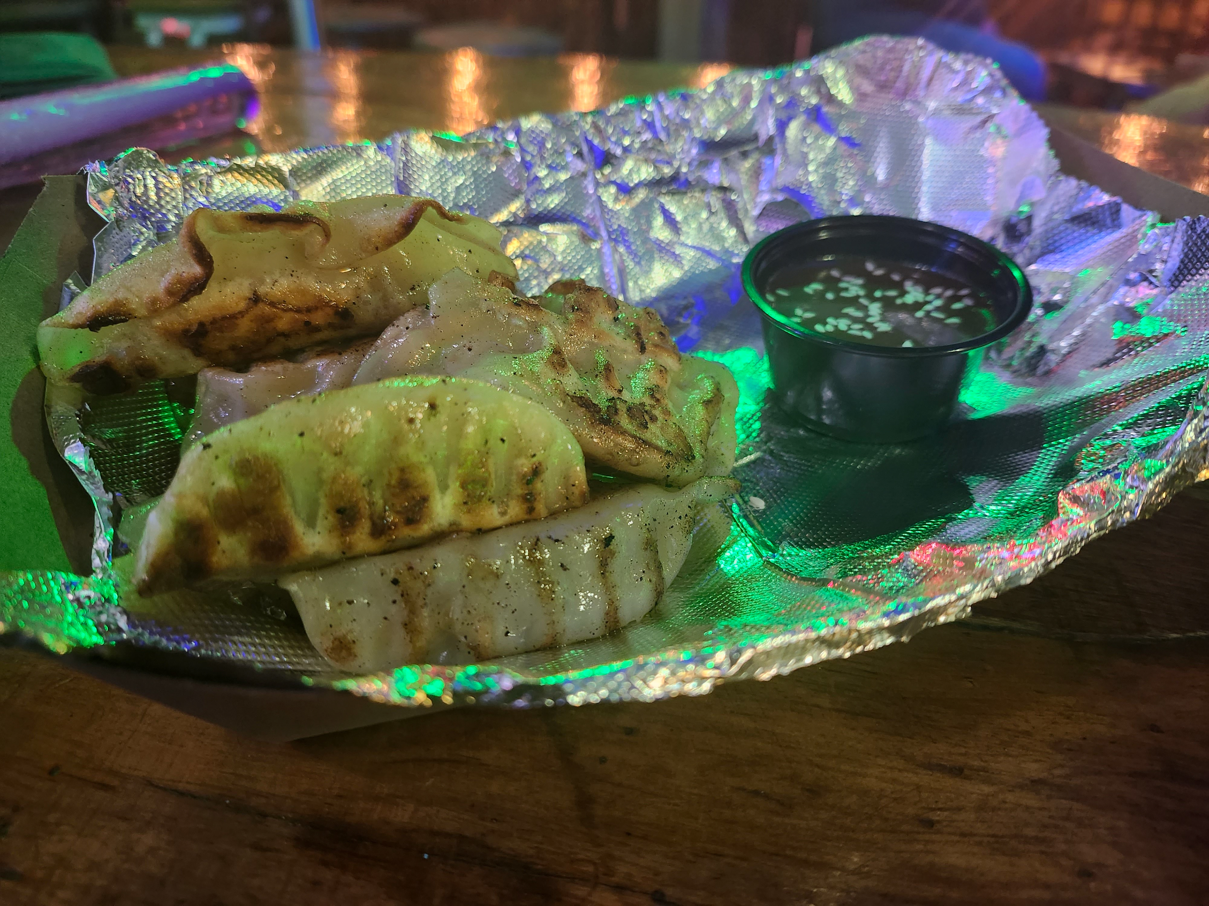Vegan Dumplings, Thai Peanut Sauce