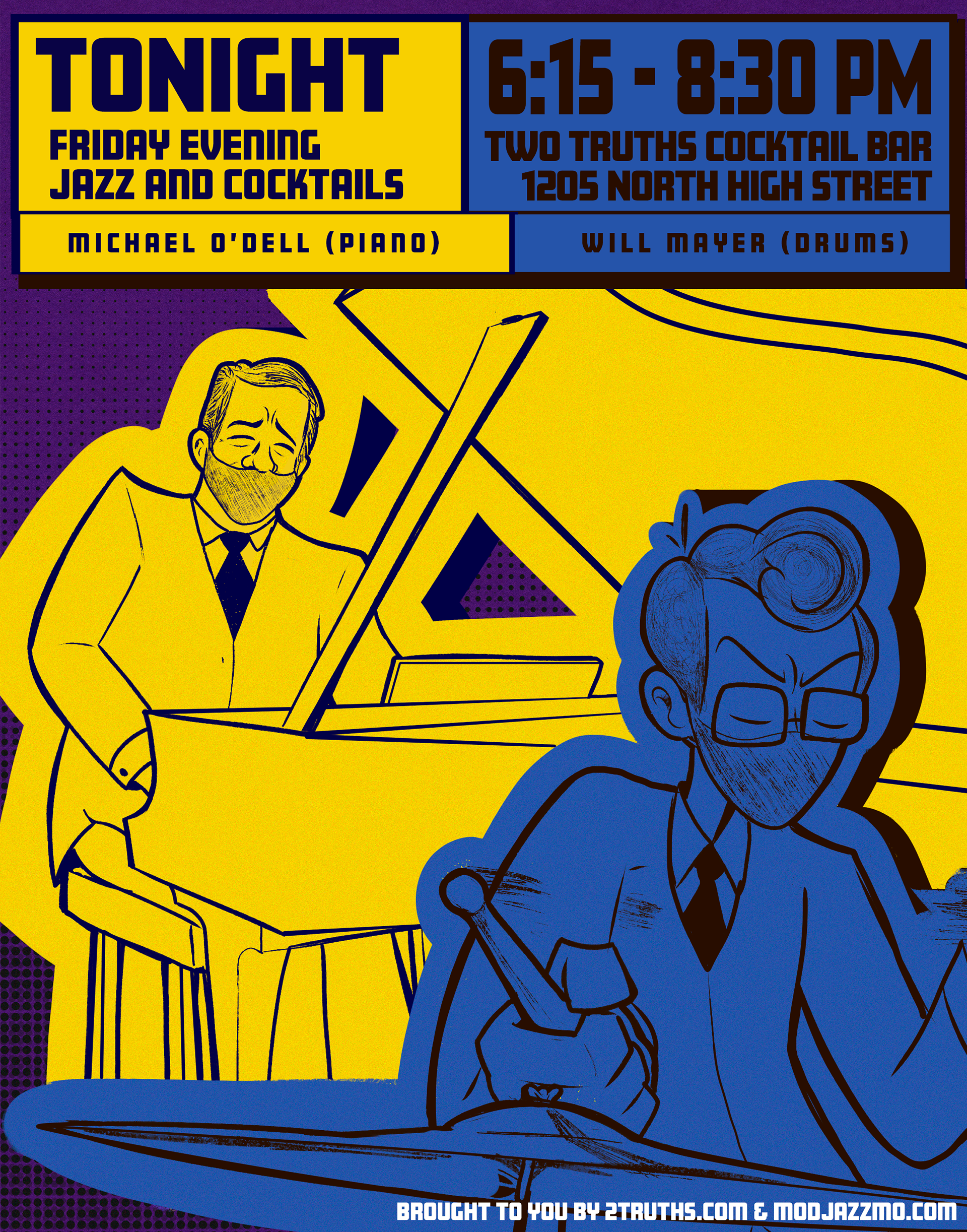 A gig poster I was commissioned to do by Modjazzmo.