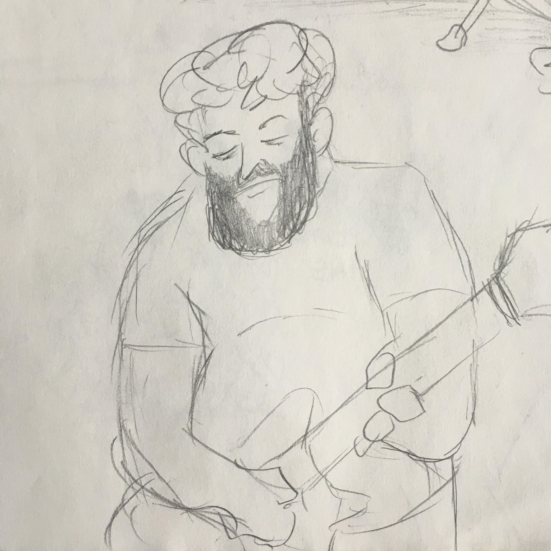 Life drawing from indie concert in Akron, 2019.