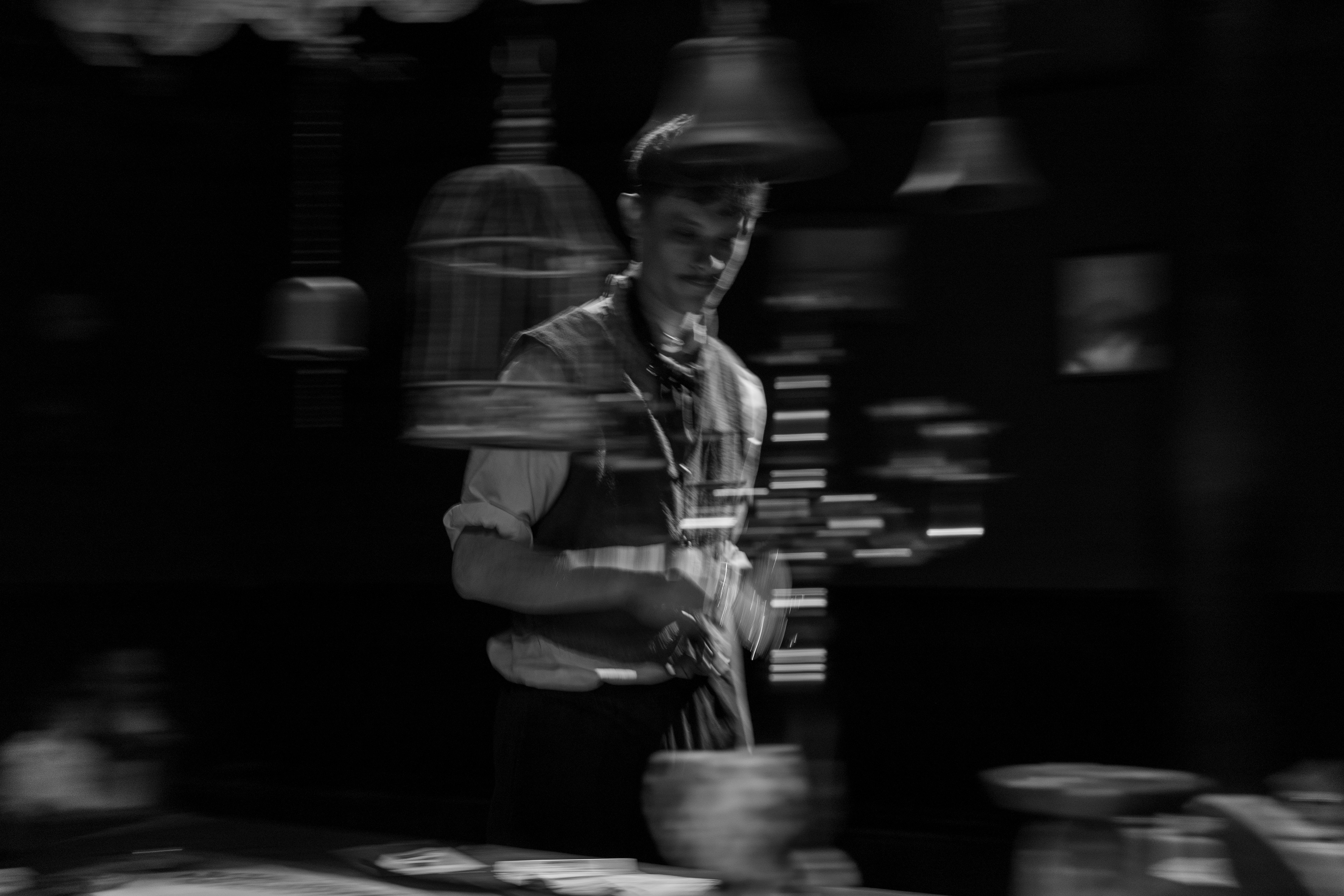 An actor prepares at Blackpool Tower Dungeon in 2024