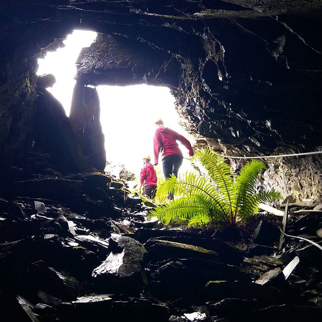 Exploring the caverns