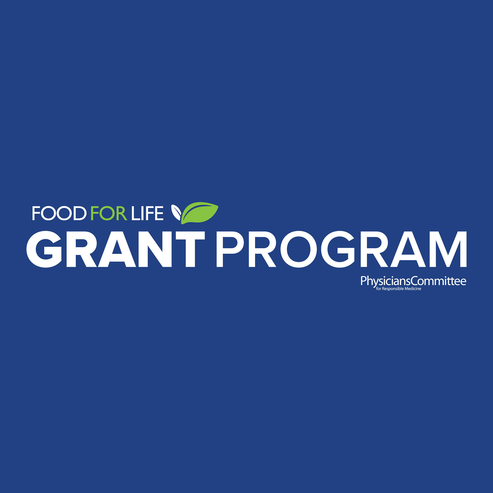 Food For Life Grant Program Horizontal Logo