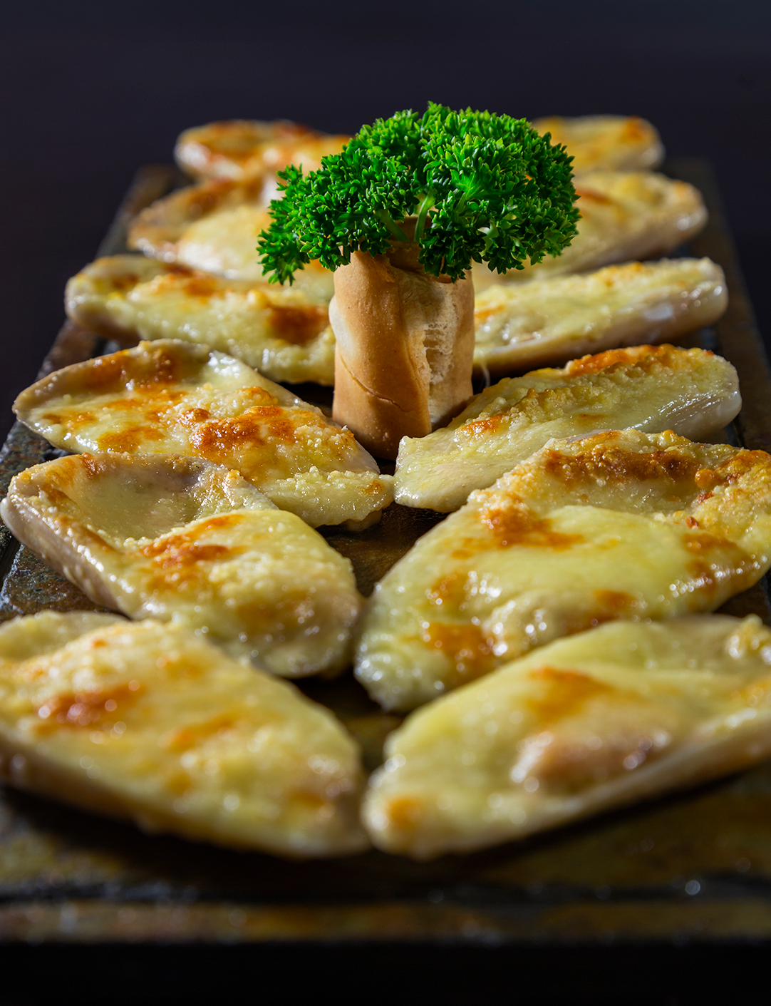 Machas gratinadas