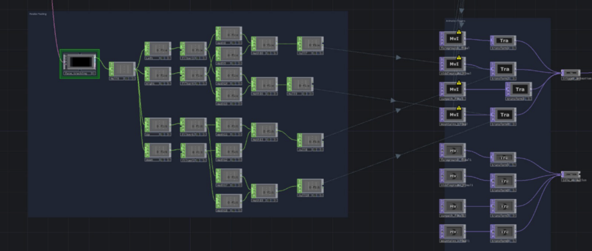Logic for parallax effect