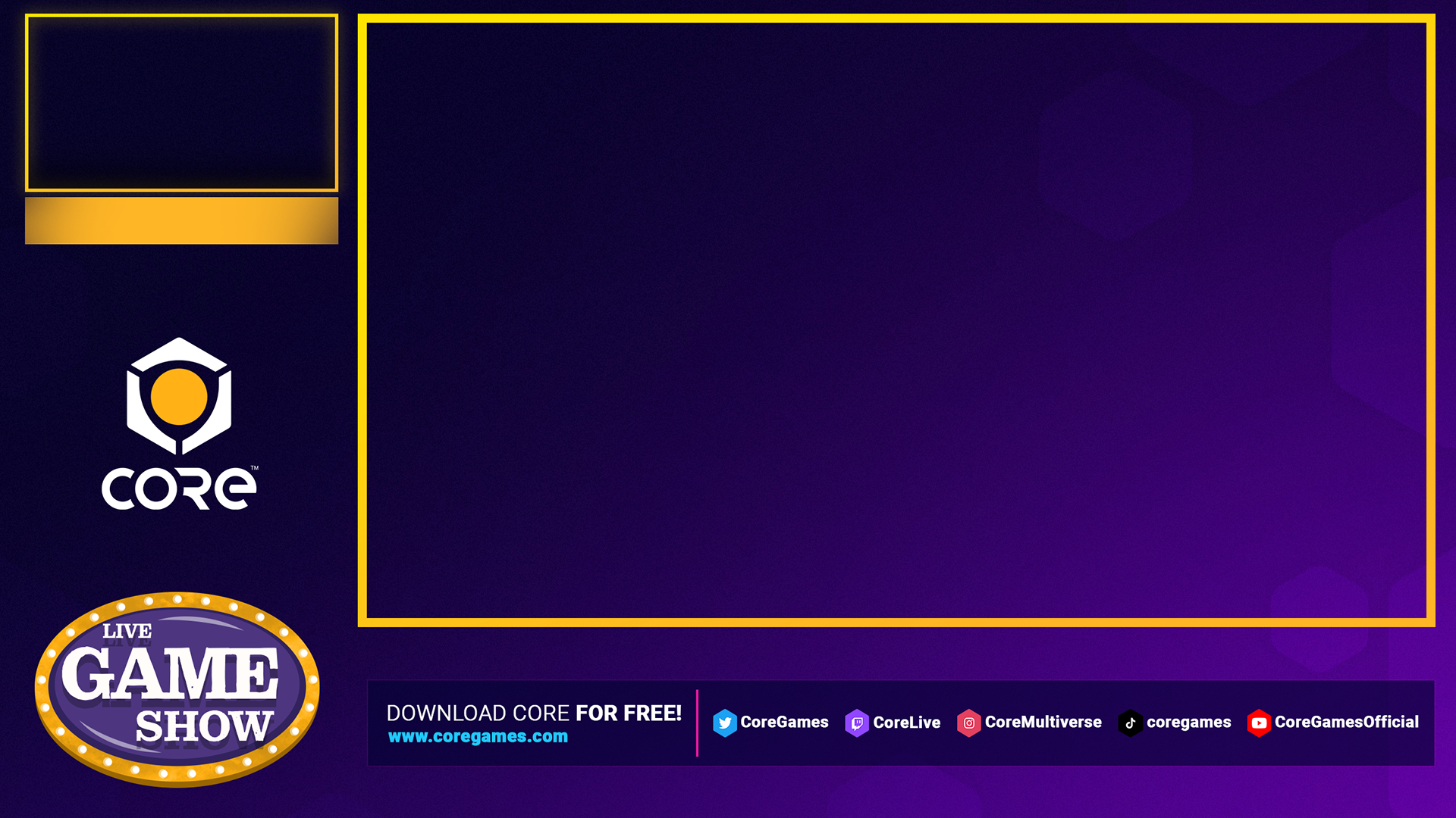 Core Gameshow Stream Overlay