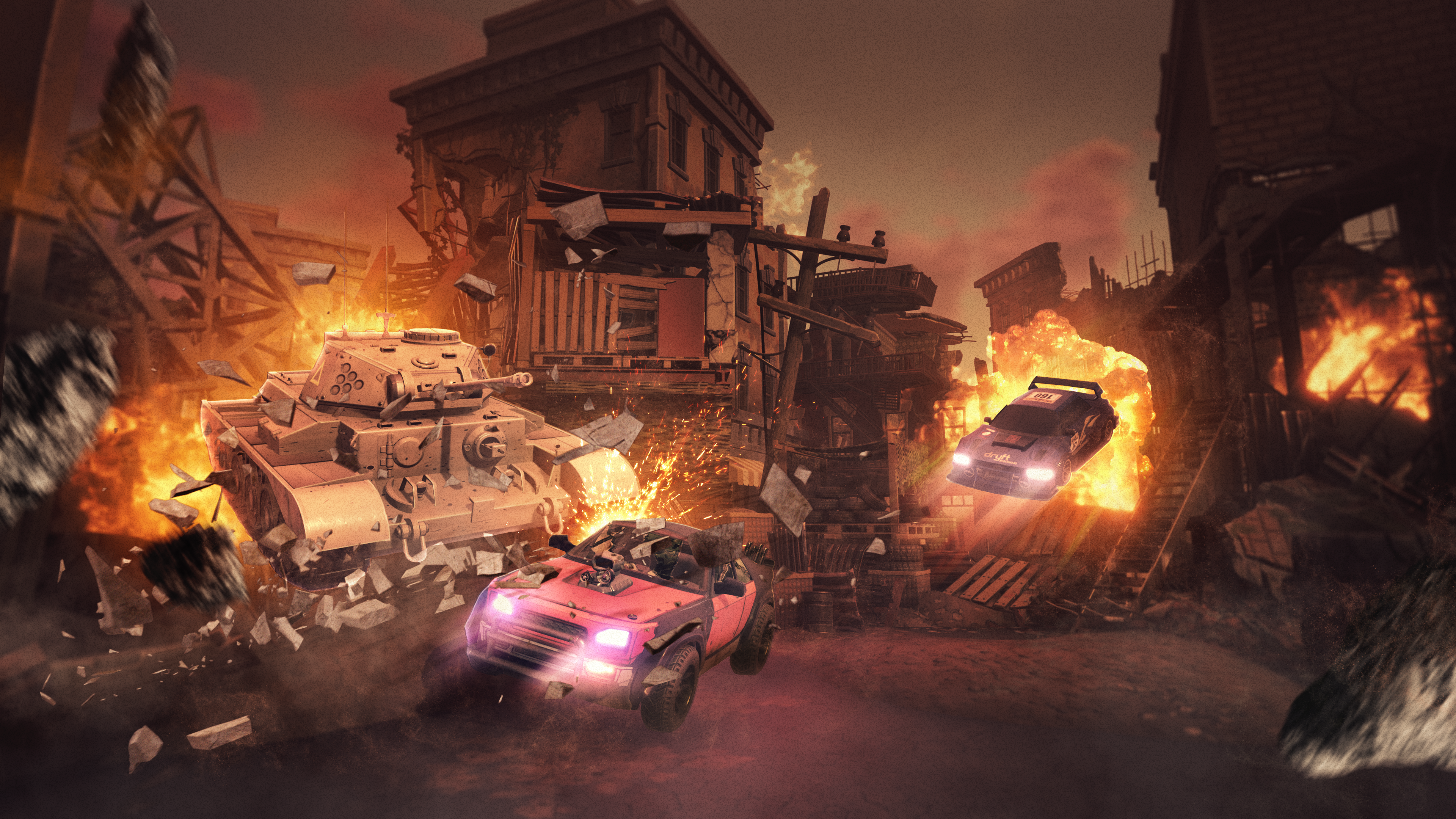 Core Tanks, Wrecks and Races Key Art