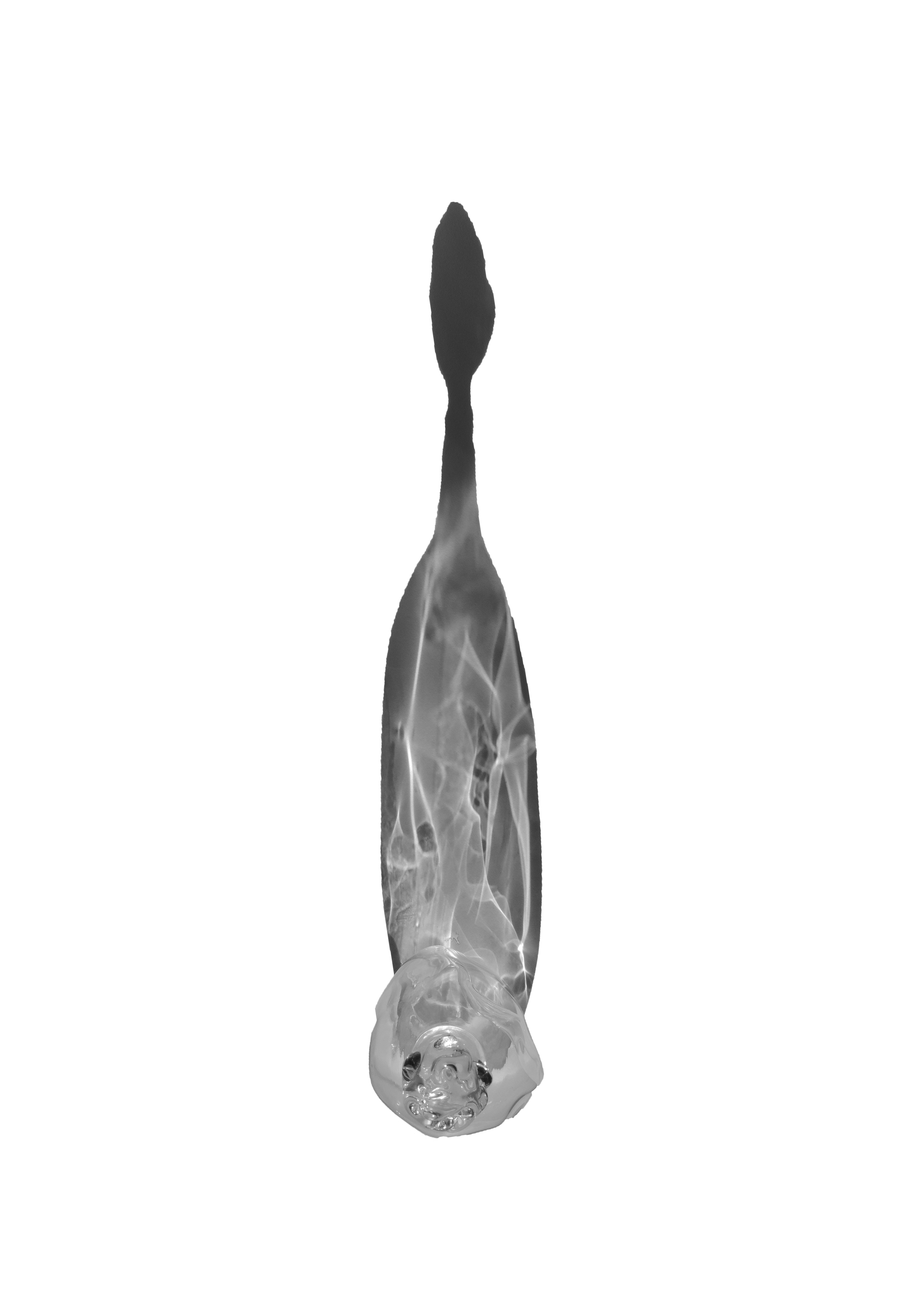 Hand blown glass bottle