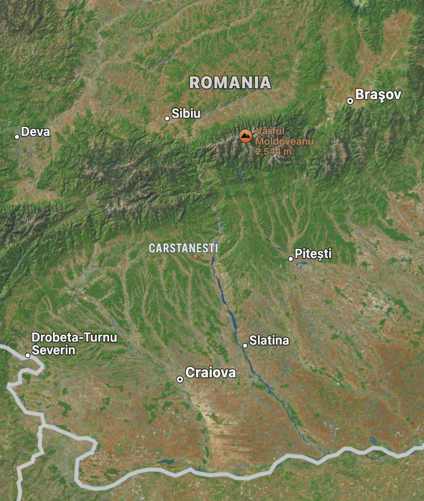 Site location within the Oteșani region