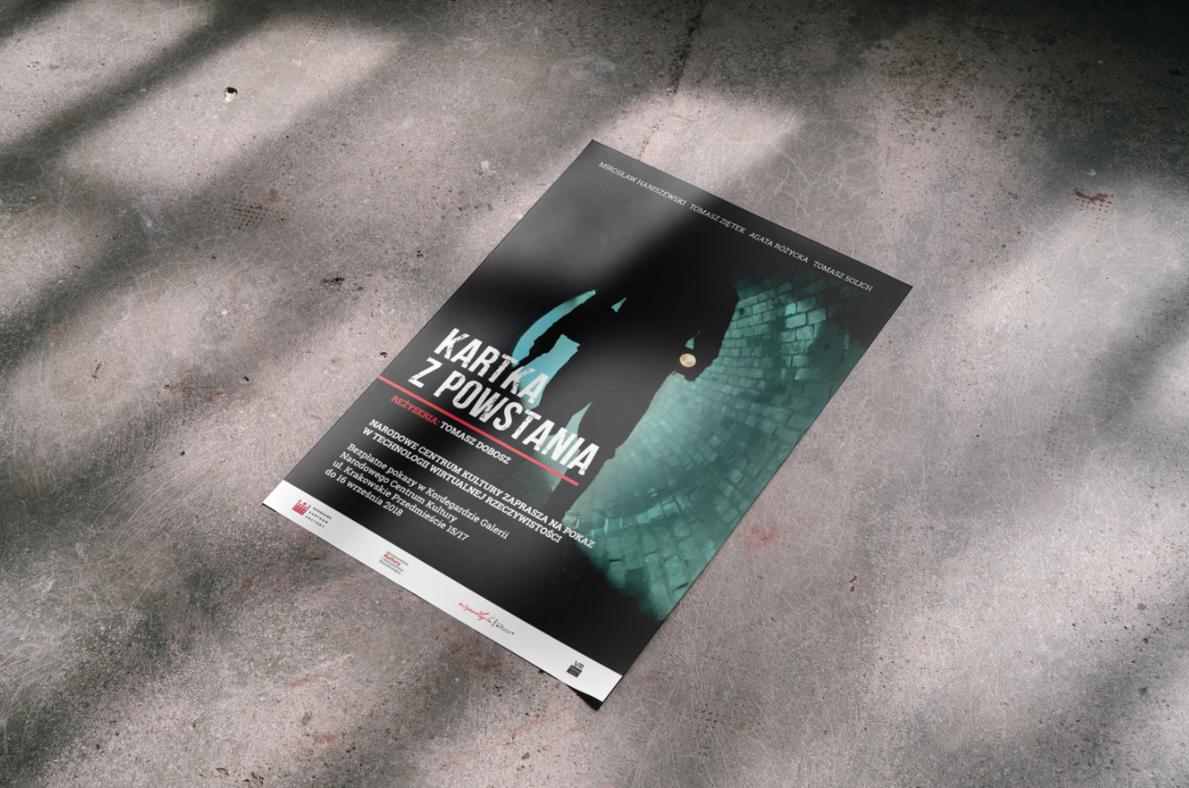 KARTKA Z POWSTANIA / GALERIA KORDEGARDA / Exhibition design: Handsome Studio, Graphic design Anna Stefańska-Gozdecka