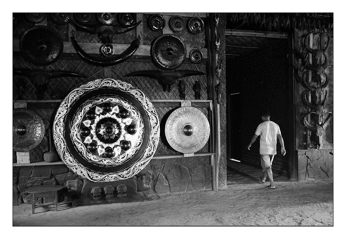 Main hall of the Angh's residence in Longwah