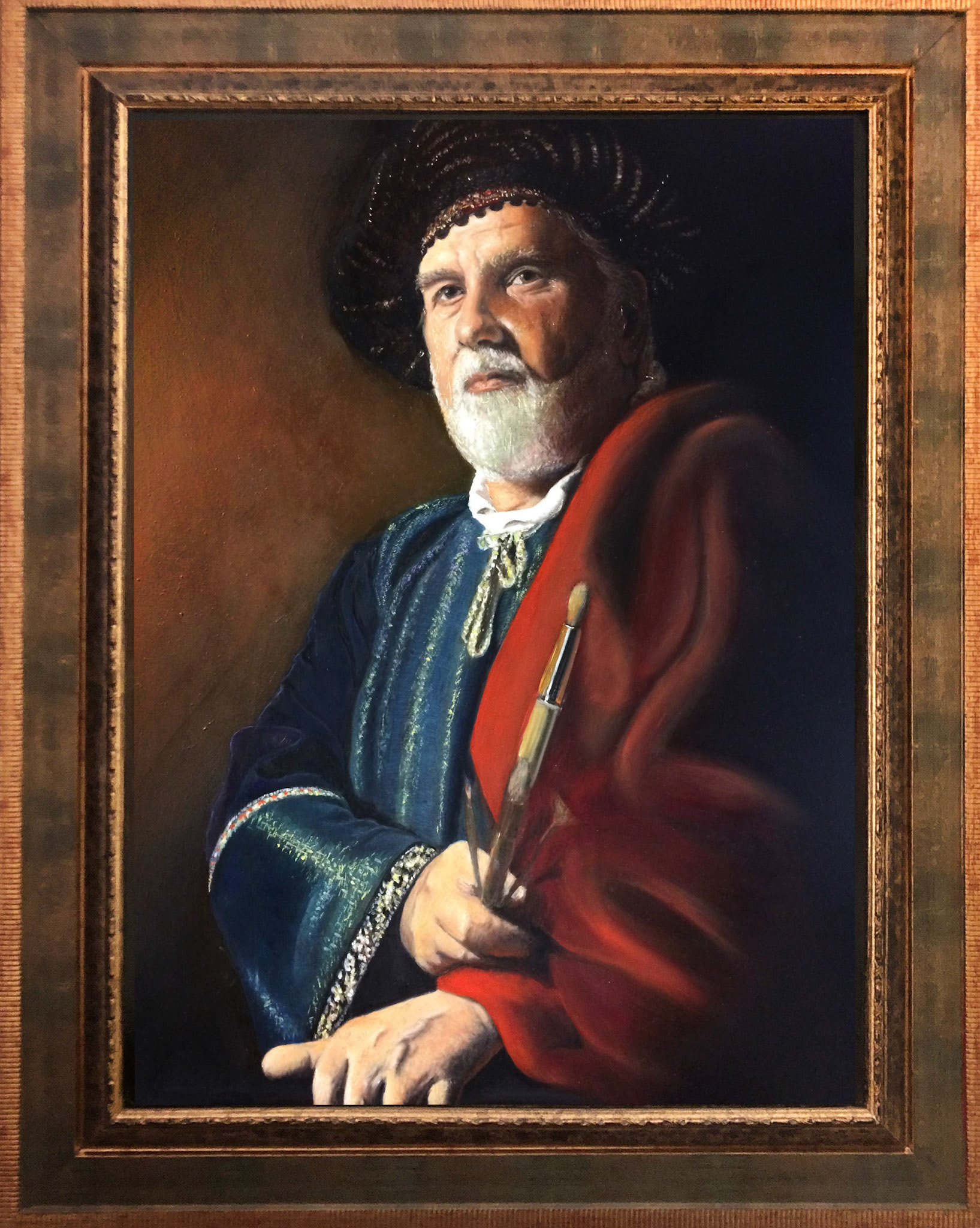 Autoritratto in costume, olio su tela 70 x 100 cm NON DISPONIBILE