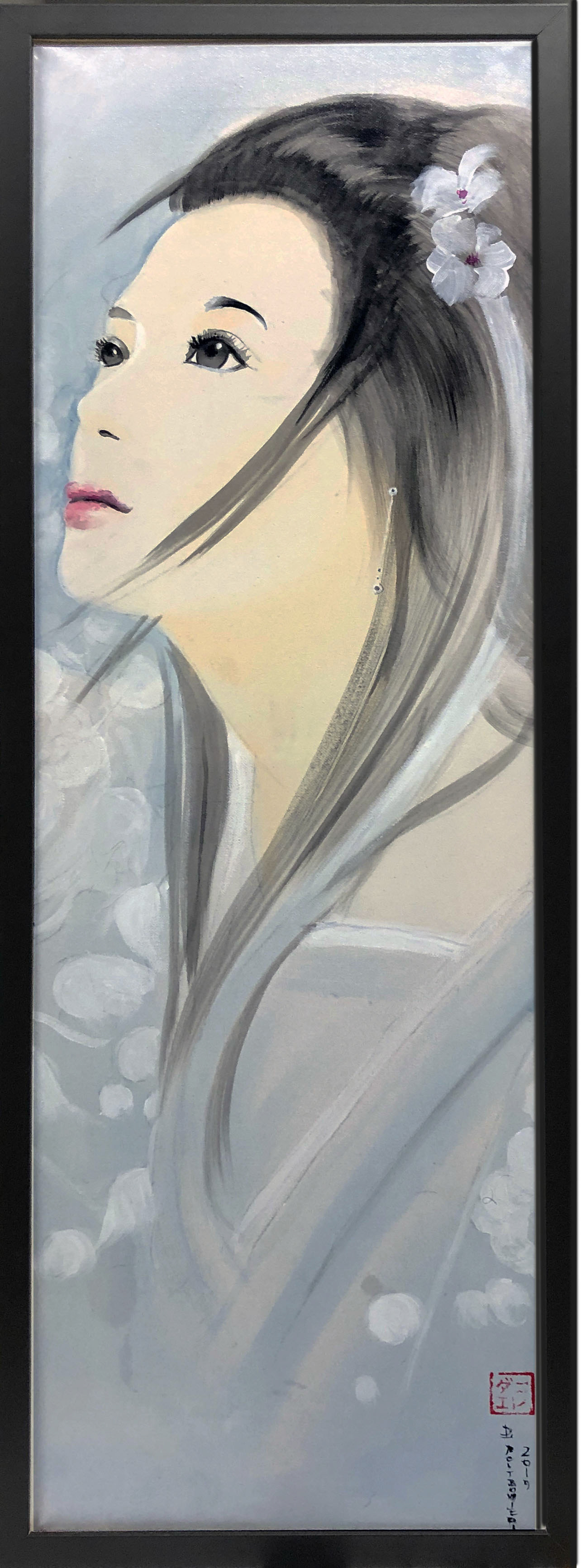 Oriente acrilico su tela 35 x 90 cm € 400
