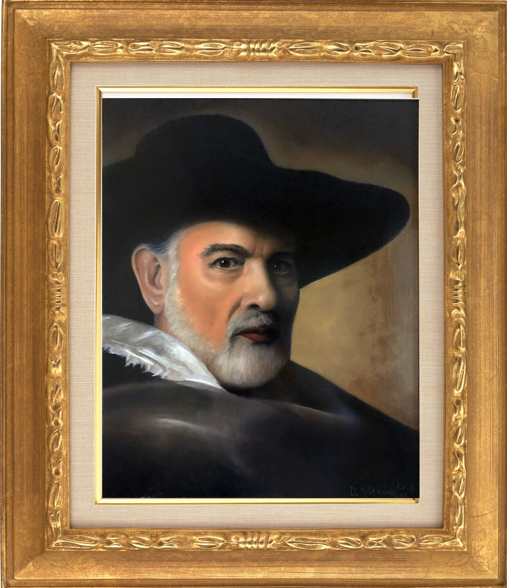 Autoritratto olio su tela 40x50 cm NON DISPONIBILE