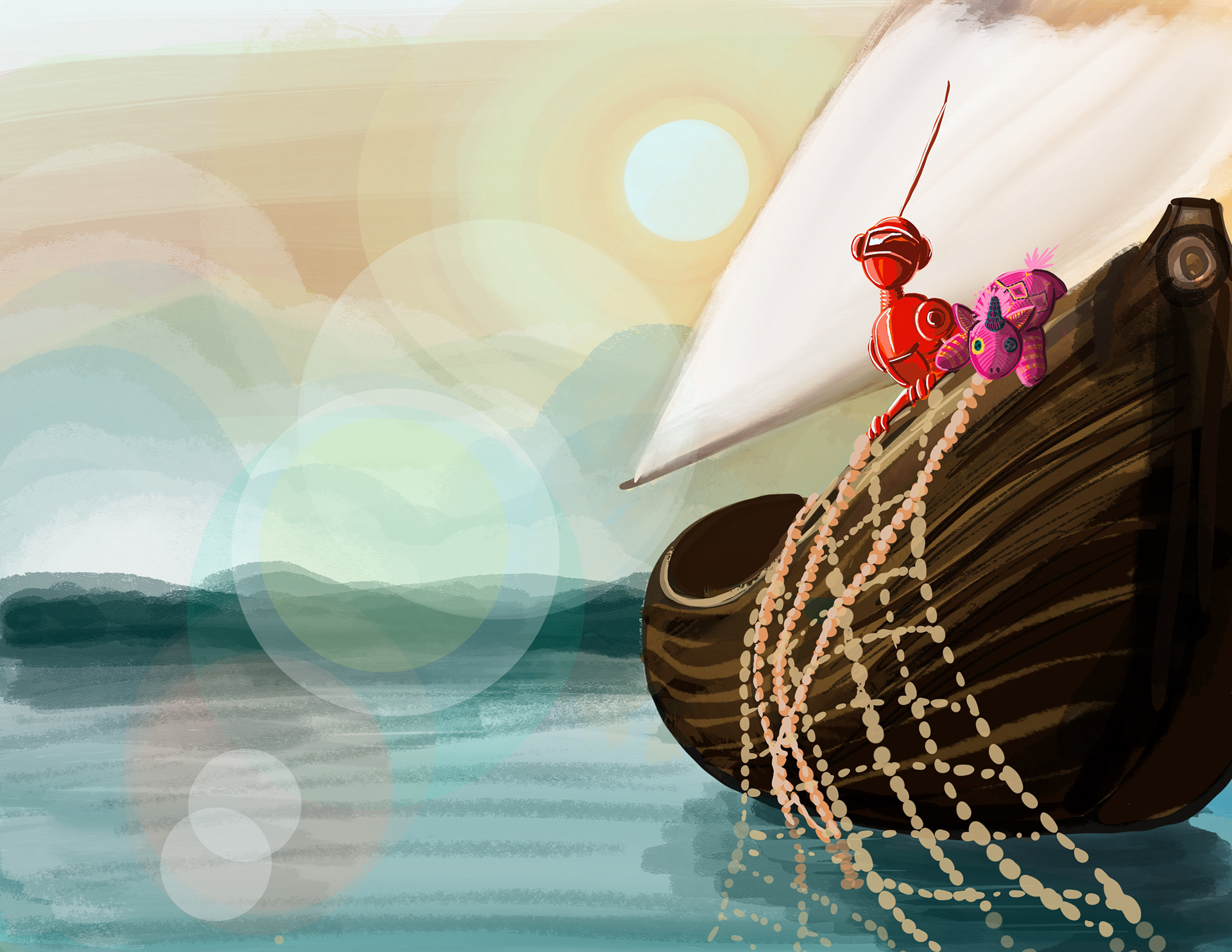 Red Robot sails