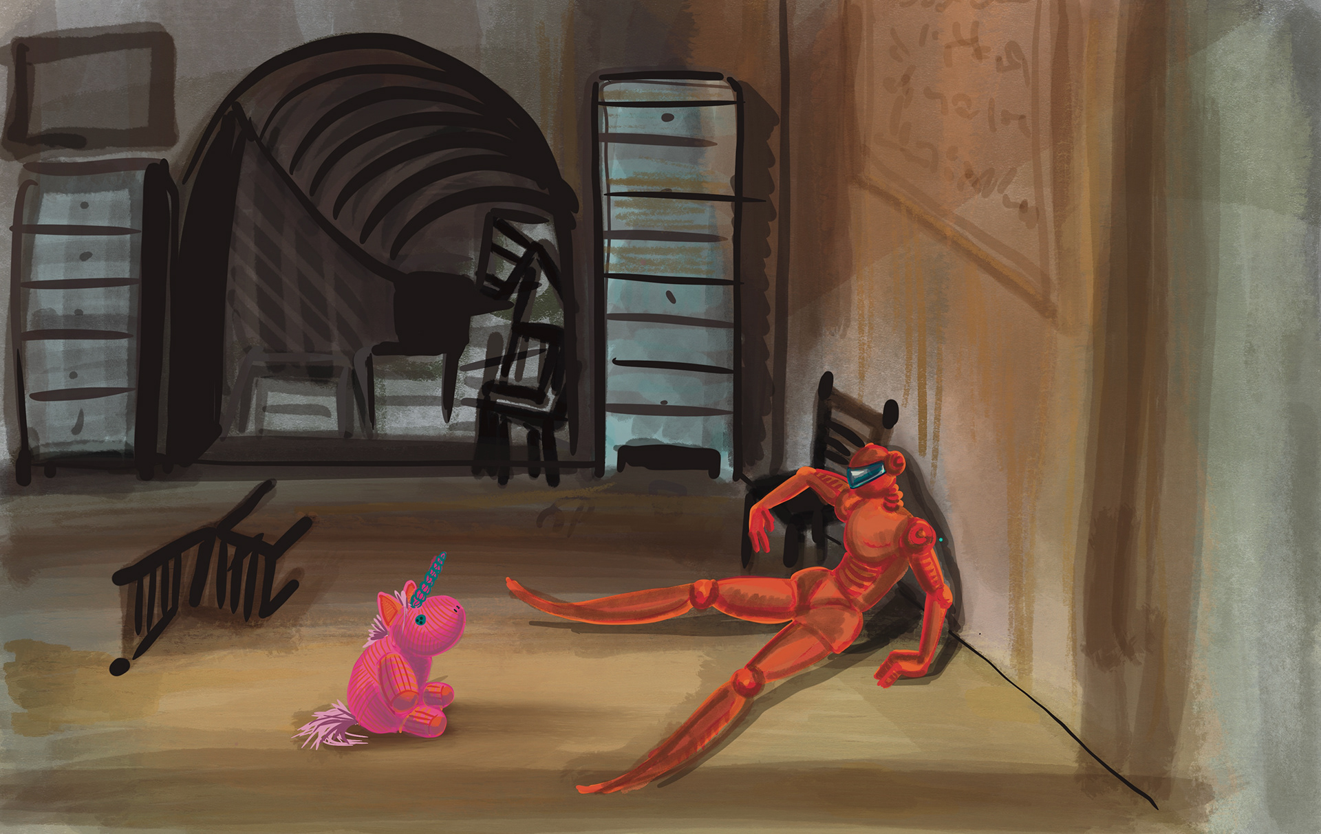 Finding Red Robot