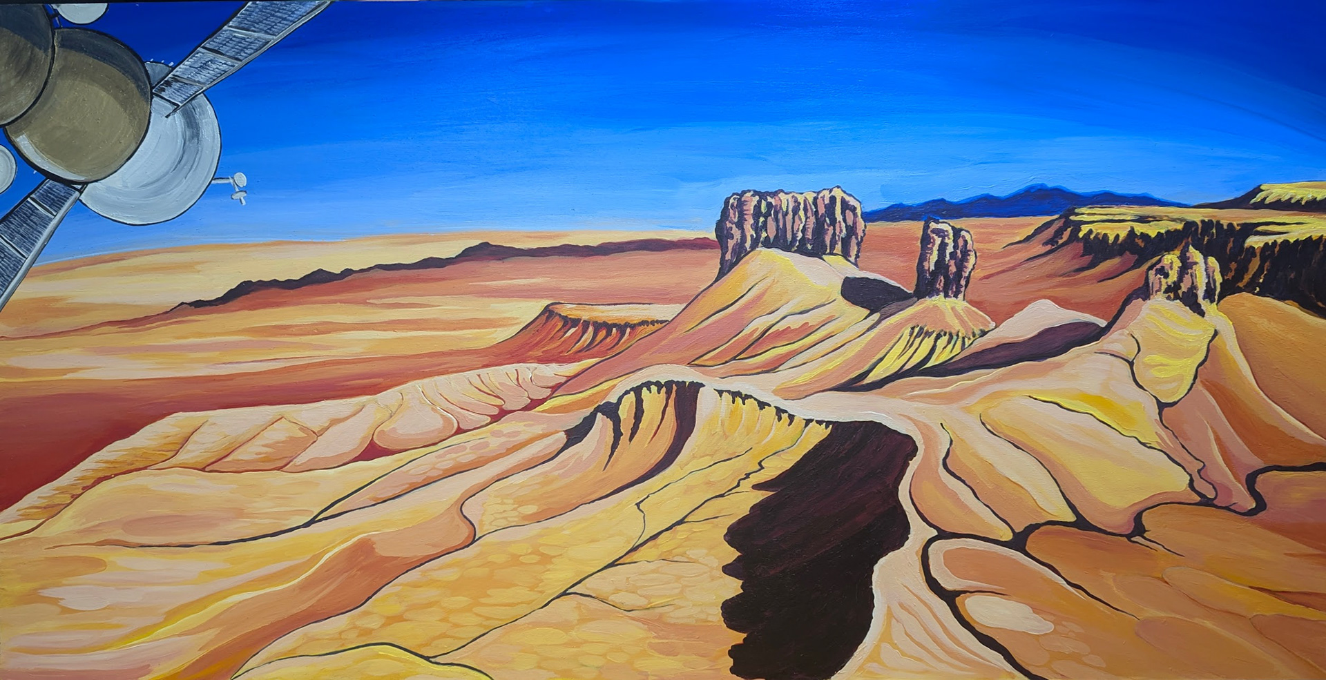 You Are Here. .38.569873, -110.709582  24x36  2025