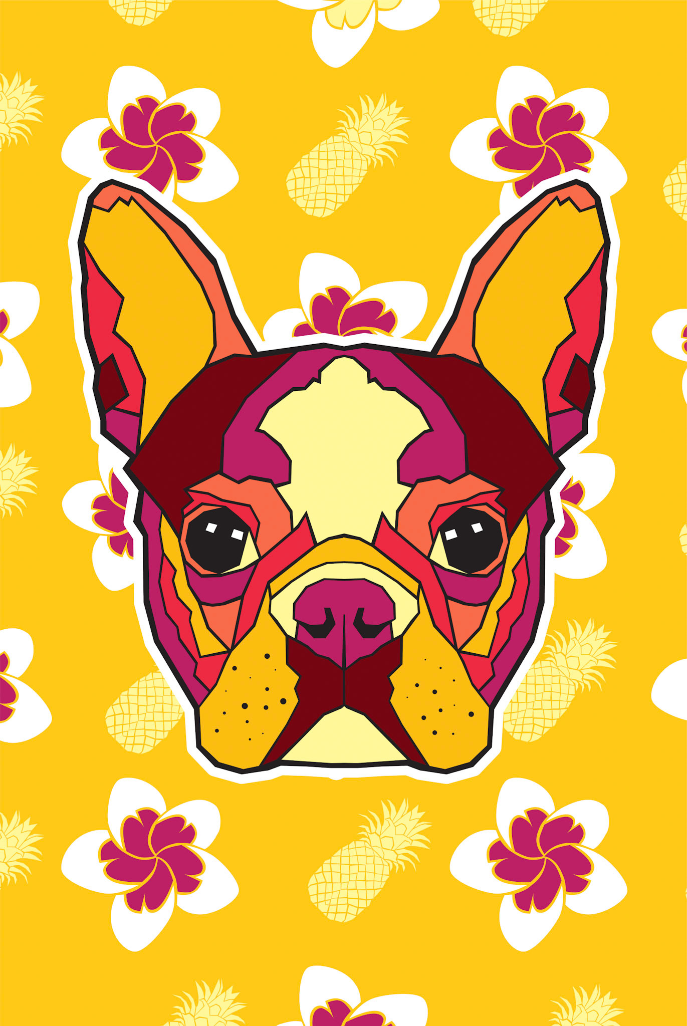 Luau Boston Terrier