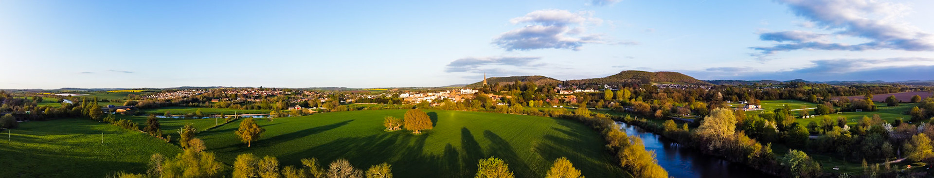 ross on wye panoramic drone