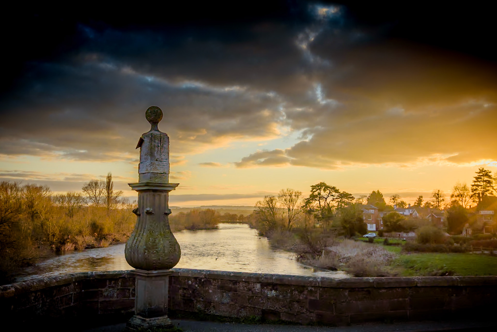 sunset along the wye