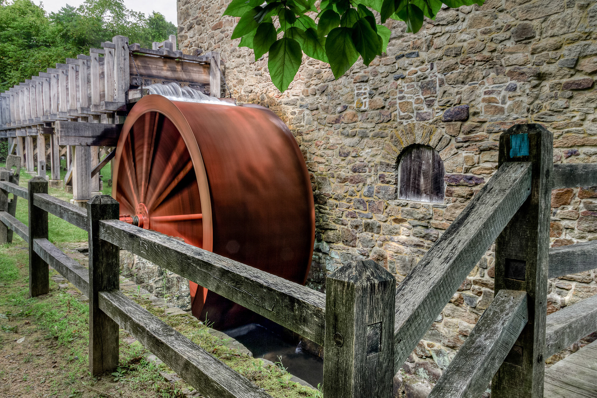 The Old Mill Wheel - Cooper Mill, New Jersey
