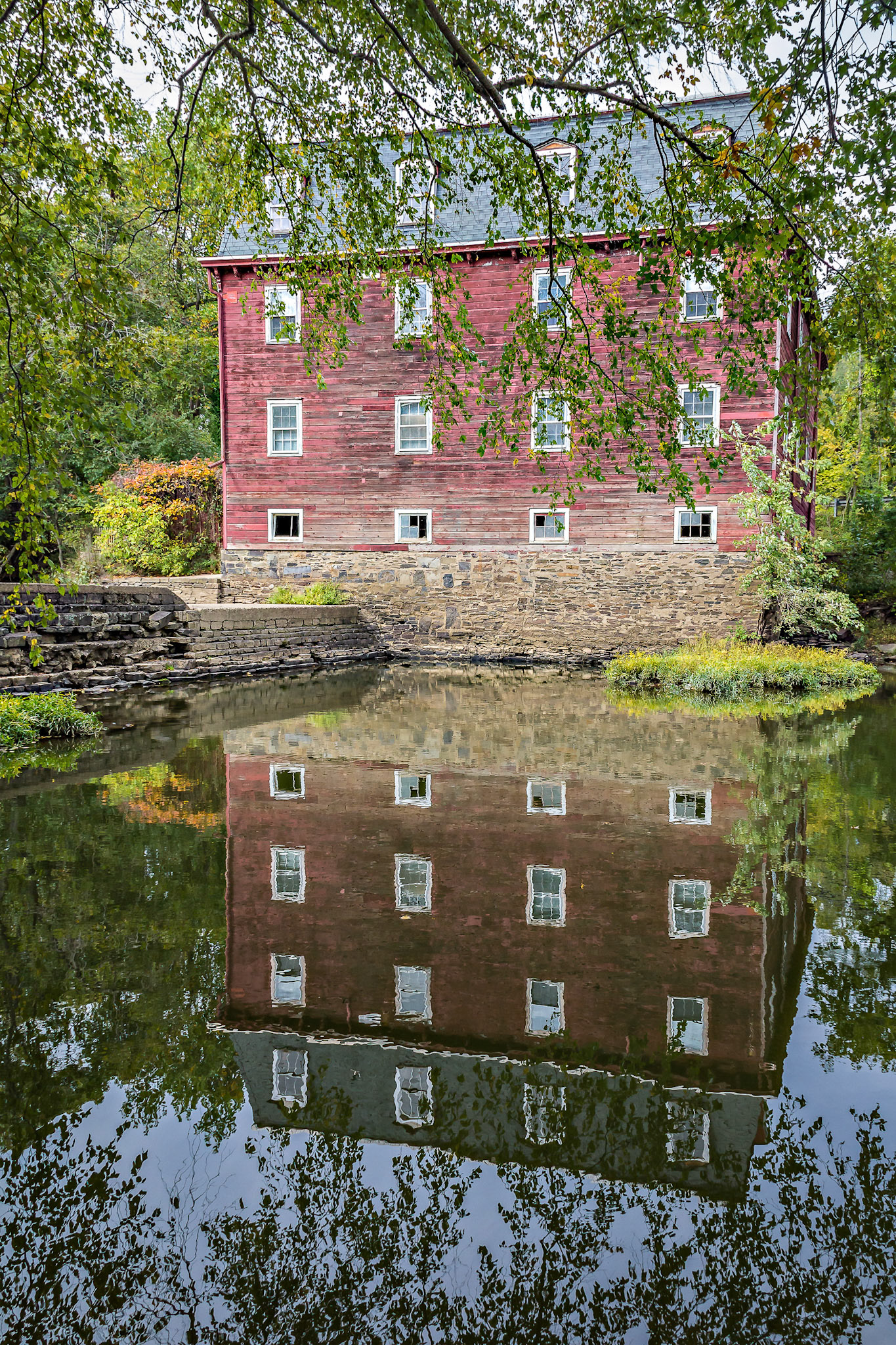 Reflection on the Past - Kingston Mill, Kingston, New Jersey