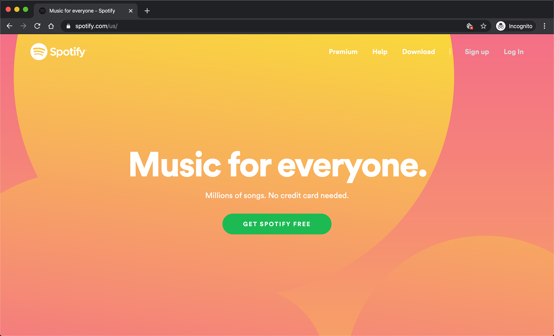 Spotify.com -- dumb music on demand.