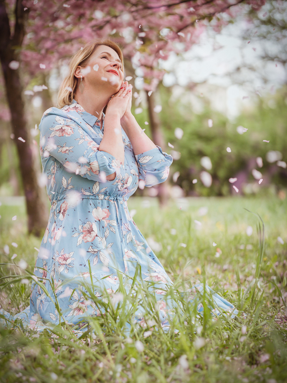 Delikatna sesja wiosenna