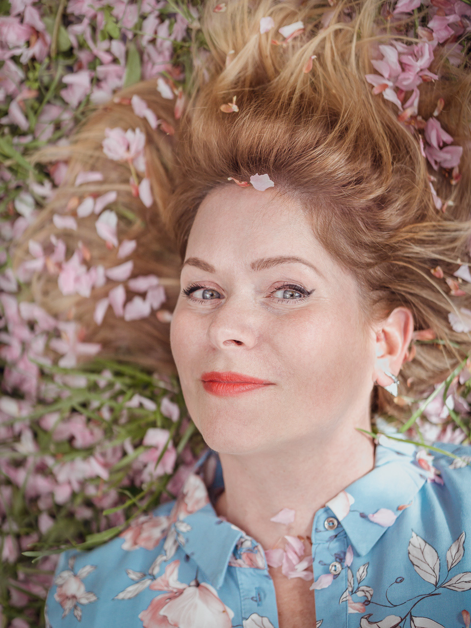 Delikatna sesja wiosenna