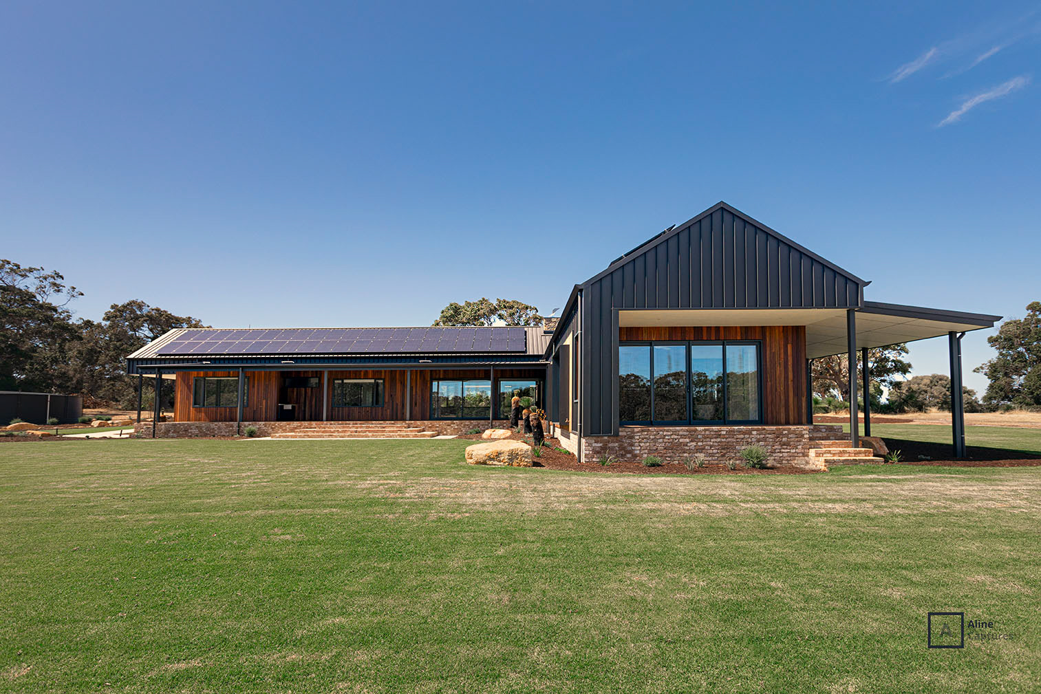 Farmhouse in the final stage of construction (project 1).