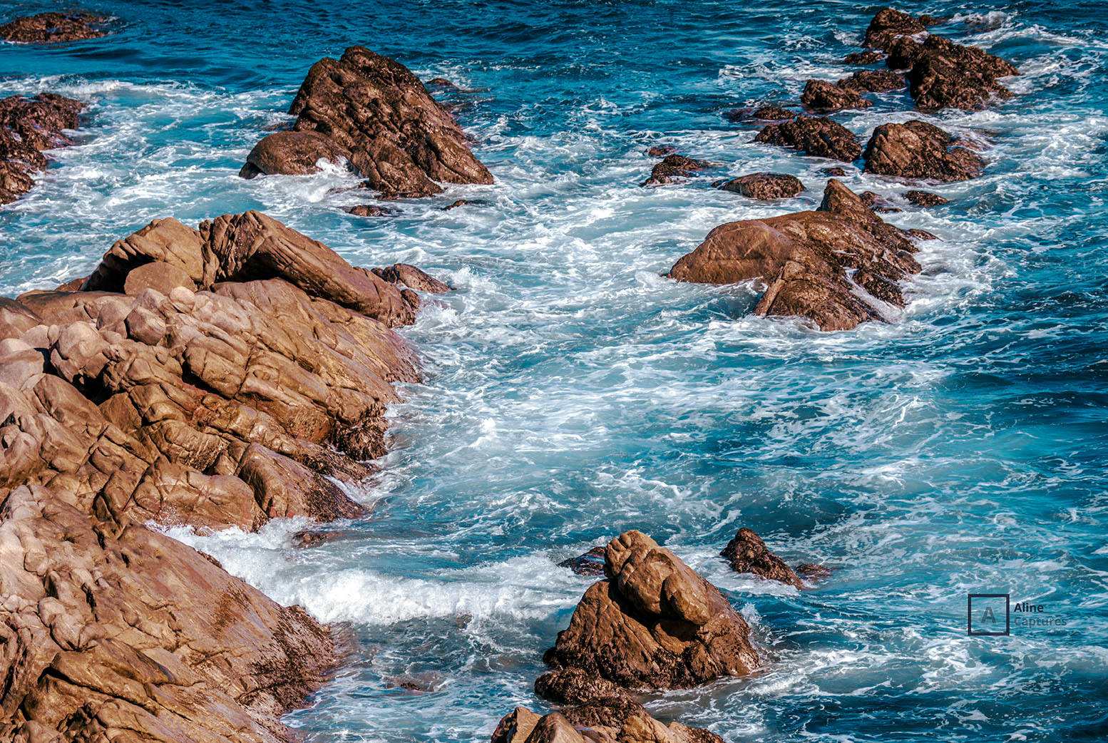 Code: L26 - Ocean Blue and Rocks - South West, WA. 