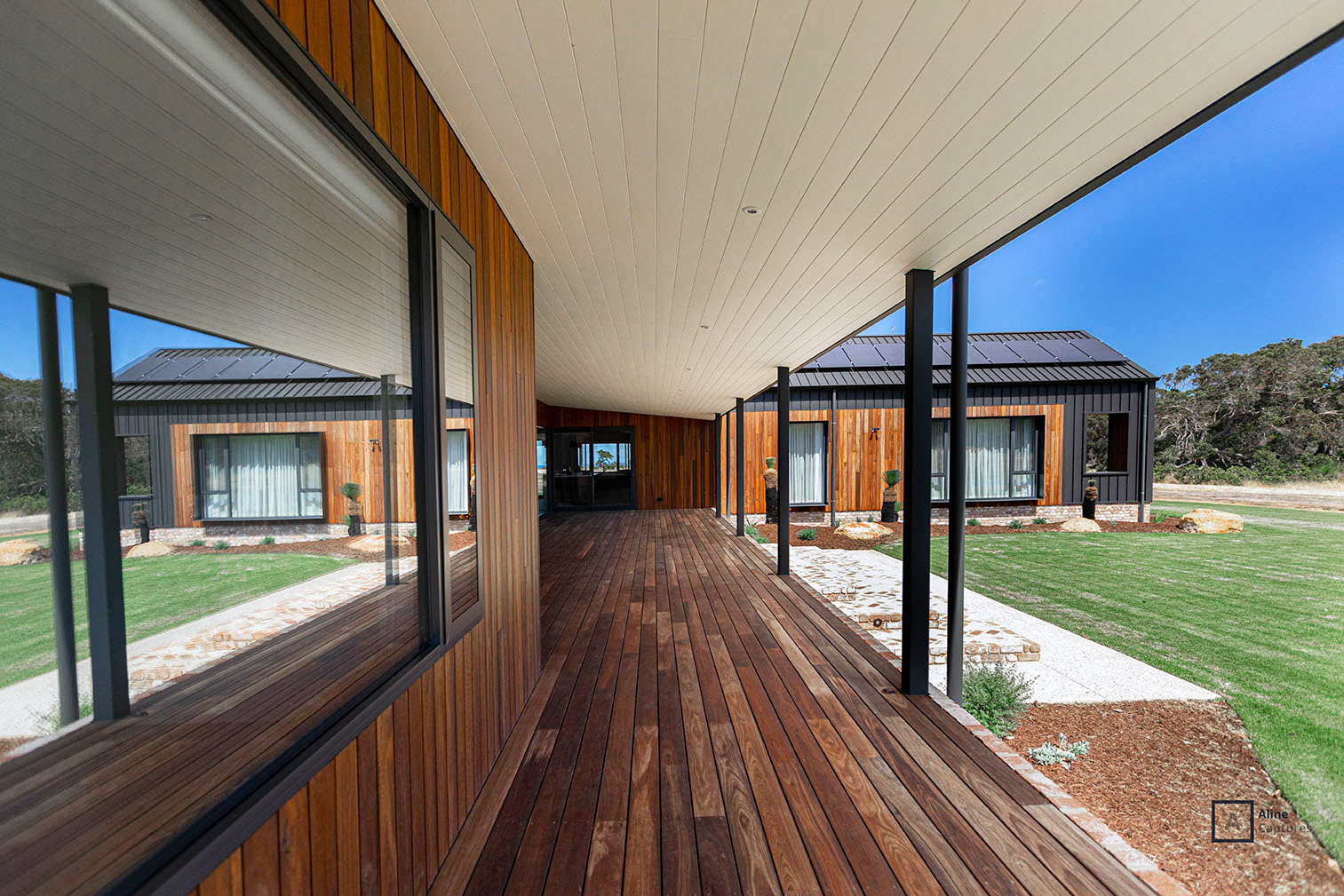 Farmhouse in the final stage of construction (project 1).