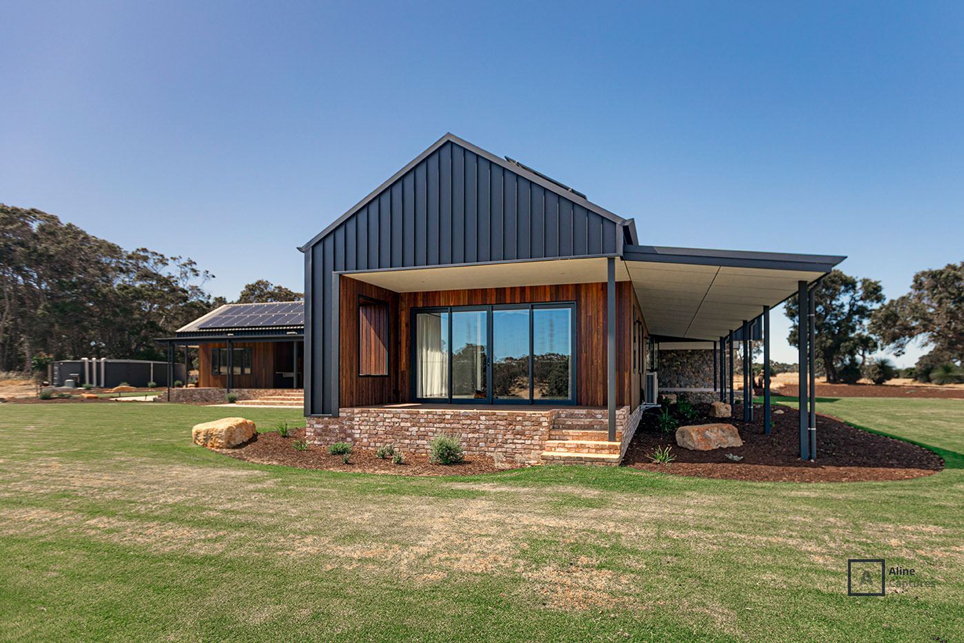 Farmhouse in the final stage of construction (project 1).