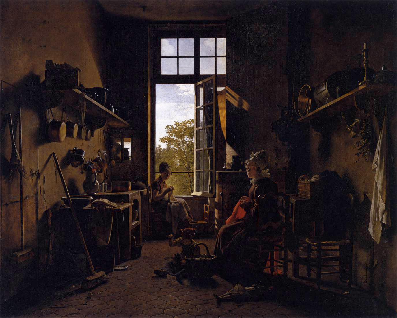 Martin Drolling - Interior of a Kitchen