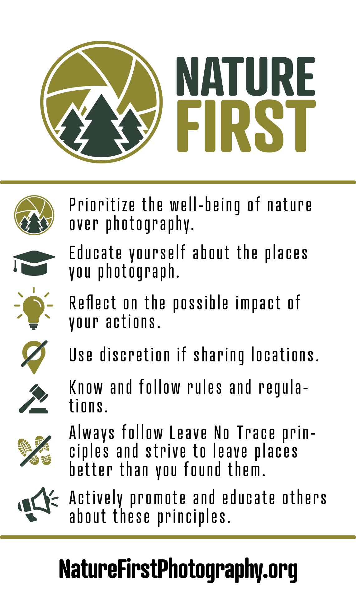 Principles of Nature First Photography