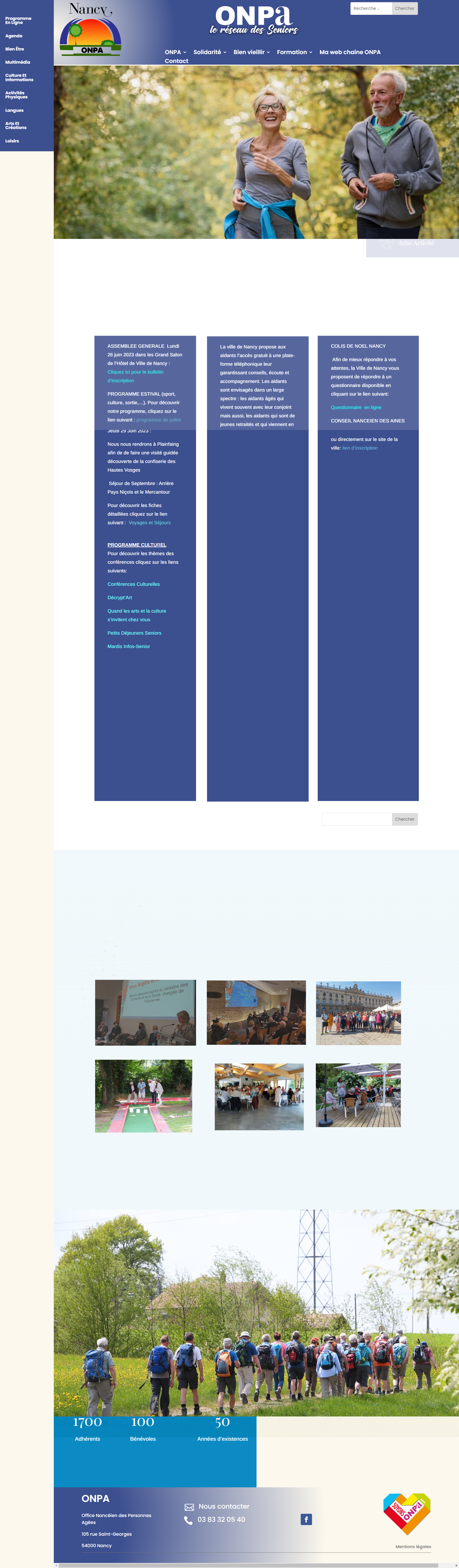 site internet actuel de l'ONPA