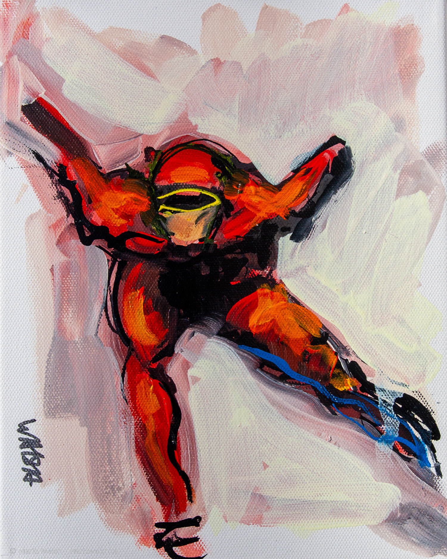 Fureur, acrylique sur toile, 8 x 10 (2014
